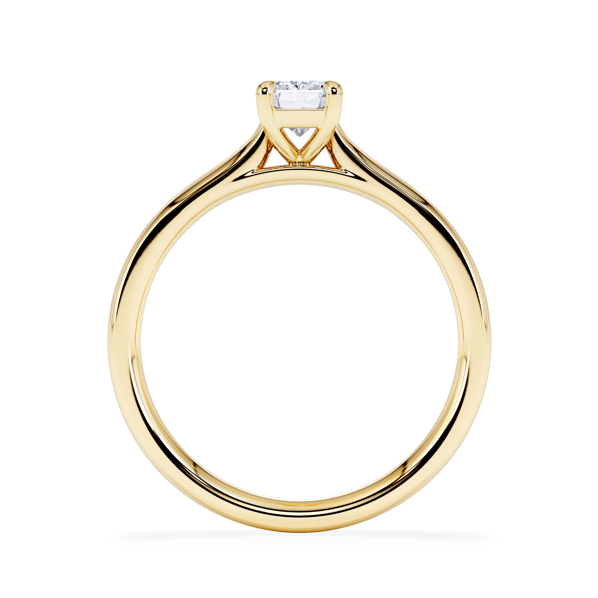 Amora Radiant 0.50ct Lab Diamond Engagement Ring F/VS1 Set in 18K Gold - Image 3
