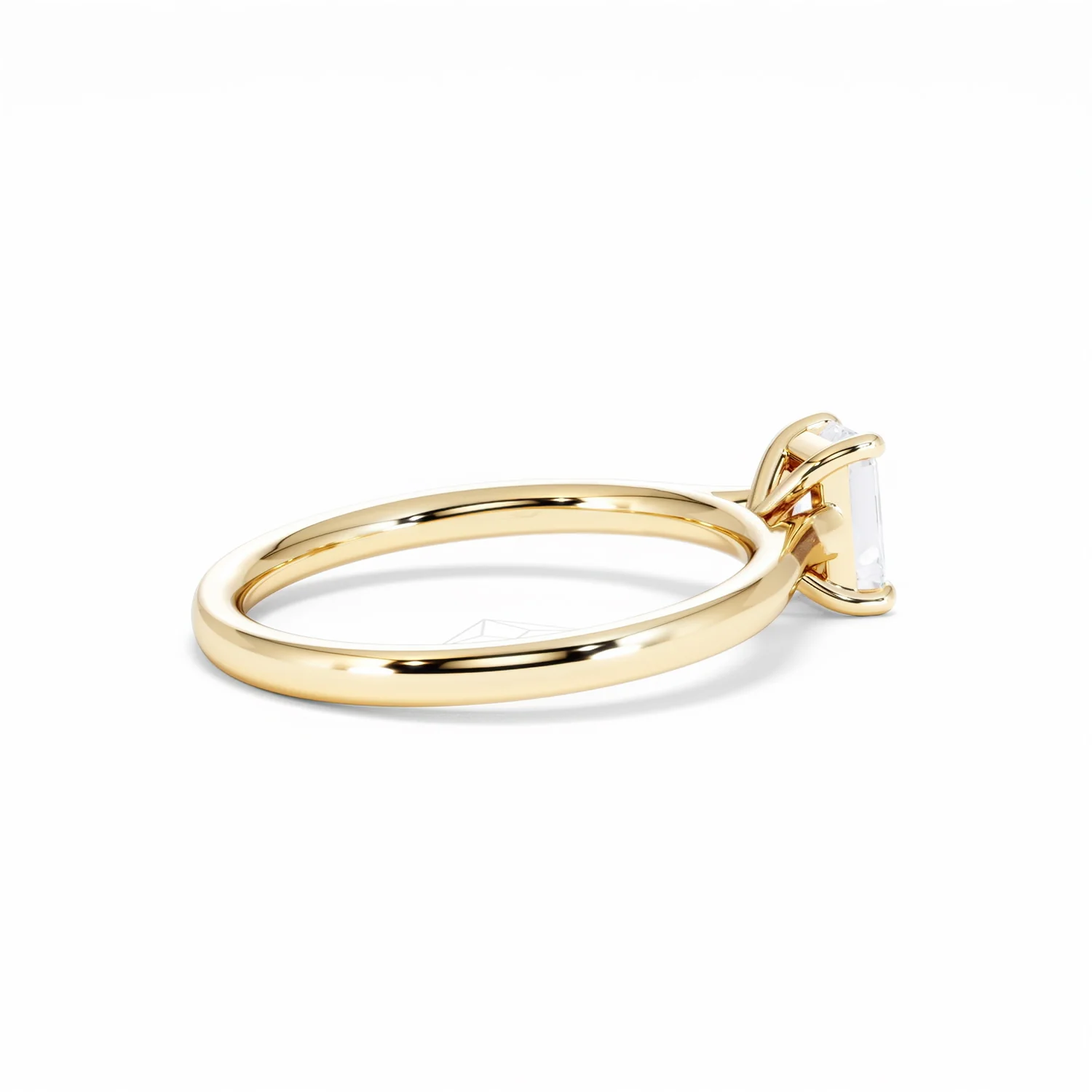 Amora Radiant 0.50ct Lab Diamond Engagement Ring F/VS1 Set in 18K Gold - Image 35