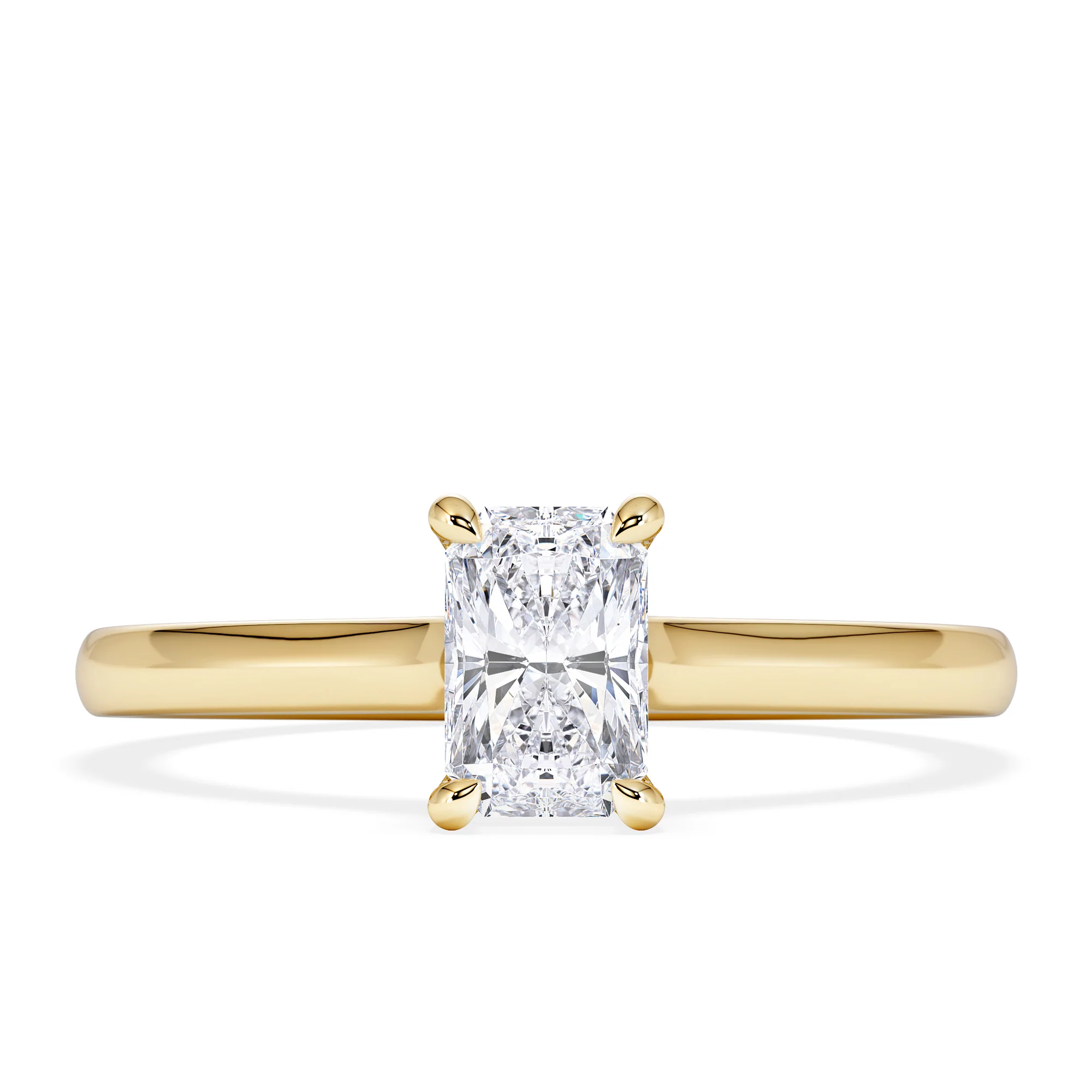 Amora Radiant 0.50ct Lab Diamond Engagement Ring F/VS1 Set in 18K Gold - Image 5
