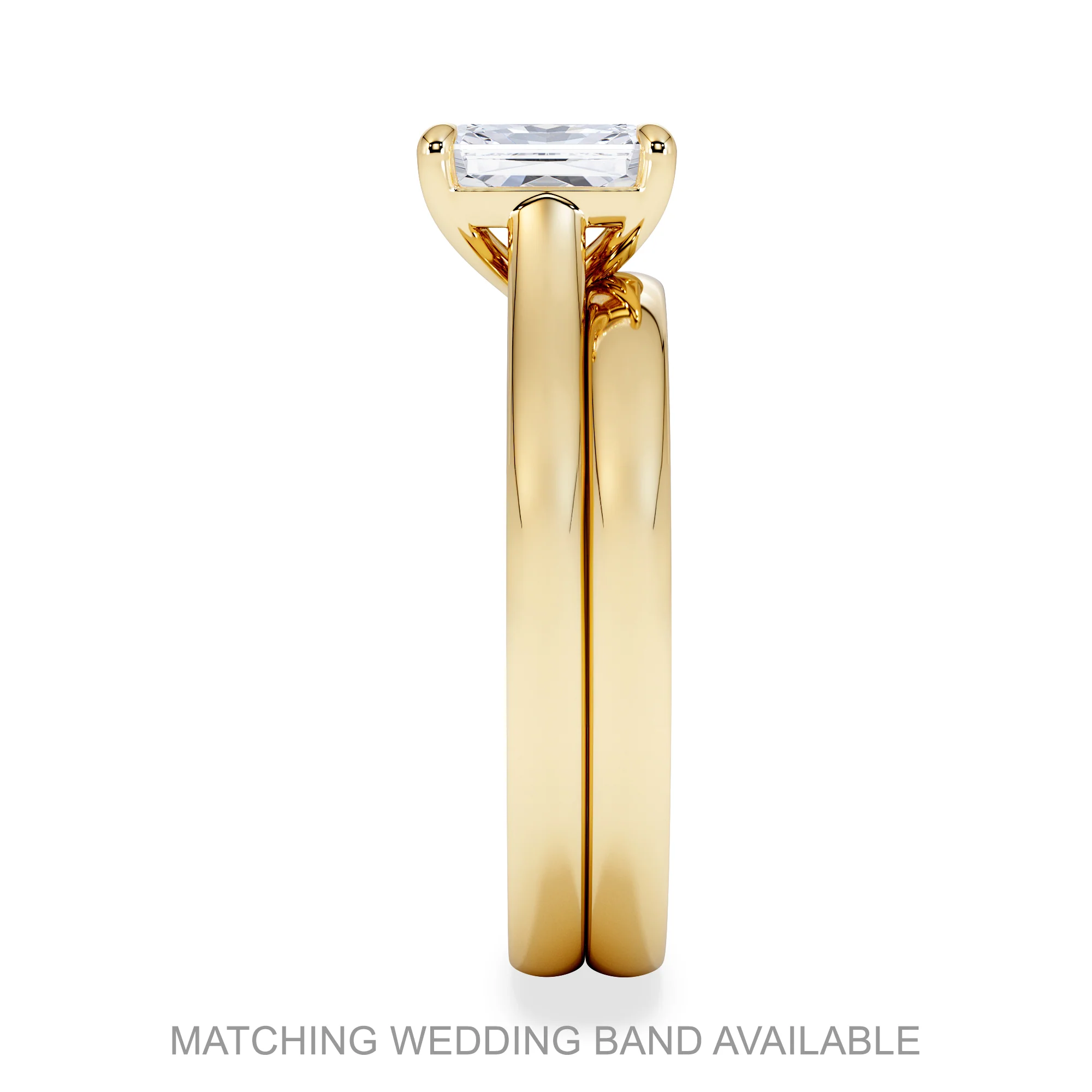 Amora Radiant 0.50ct Lab Diamond Engagement Ring F/VS1 Set in 18K Gold - Image 7