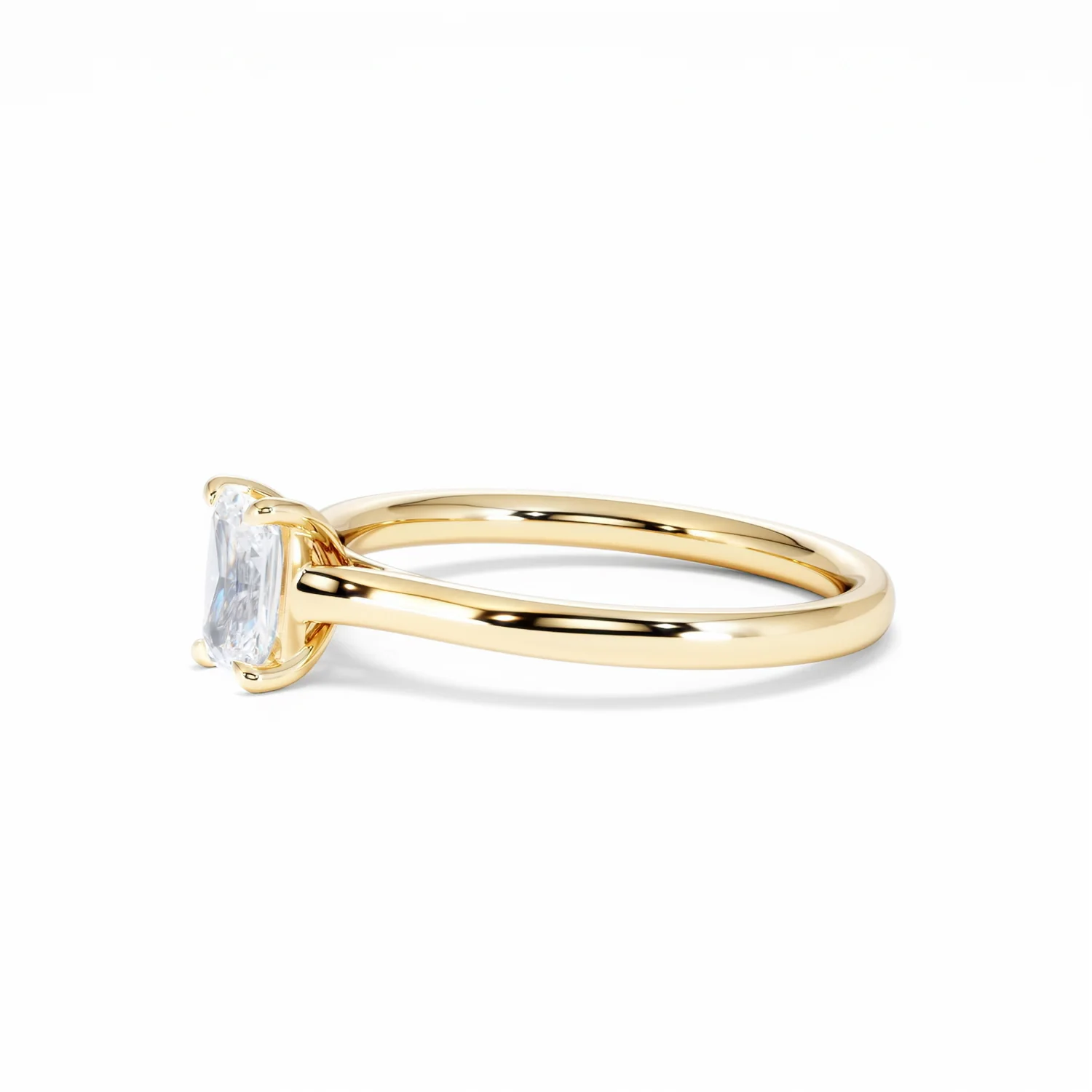 Amora Radiant 0.50ct Lab Diamond Engagement Ring F/VS1 Set in 18K Gold - Image 76