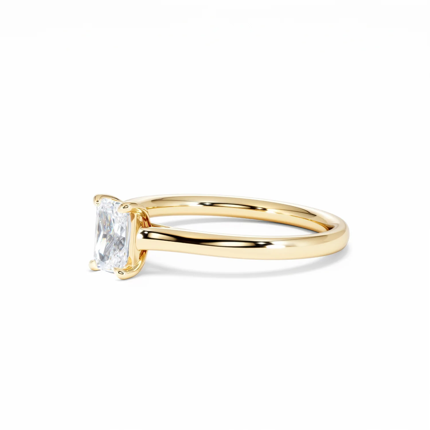 Amora Radiant 0.50ct Lab Diamond Engagement Ring F/VS1 Set in 18K Gold - Image 79