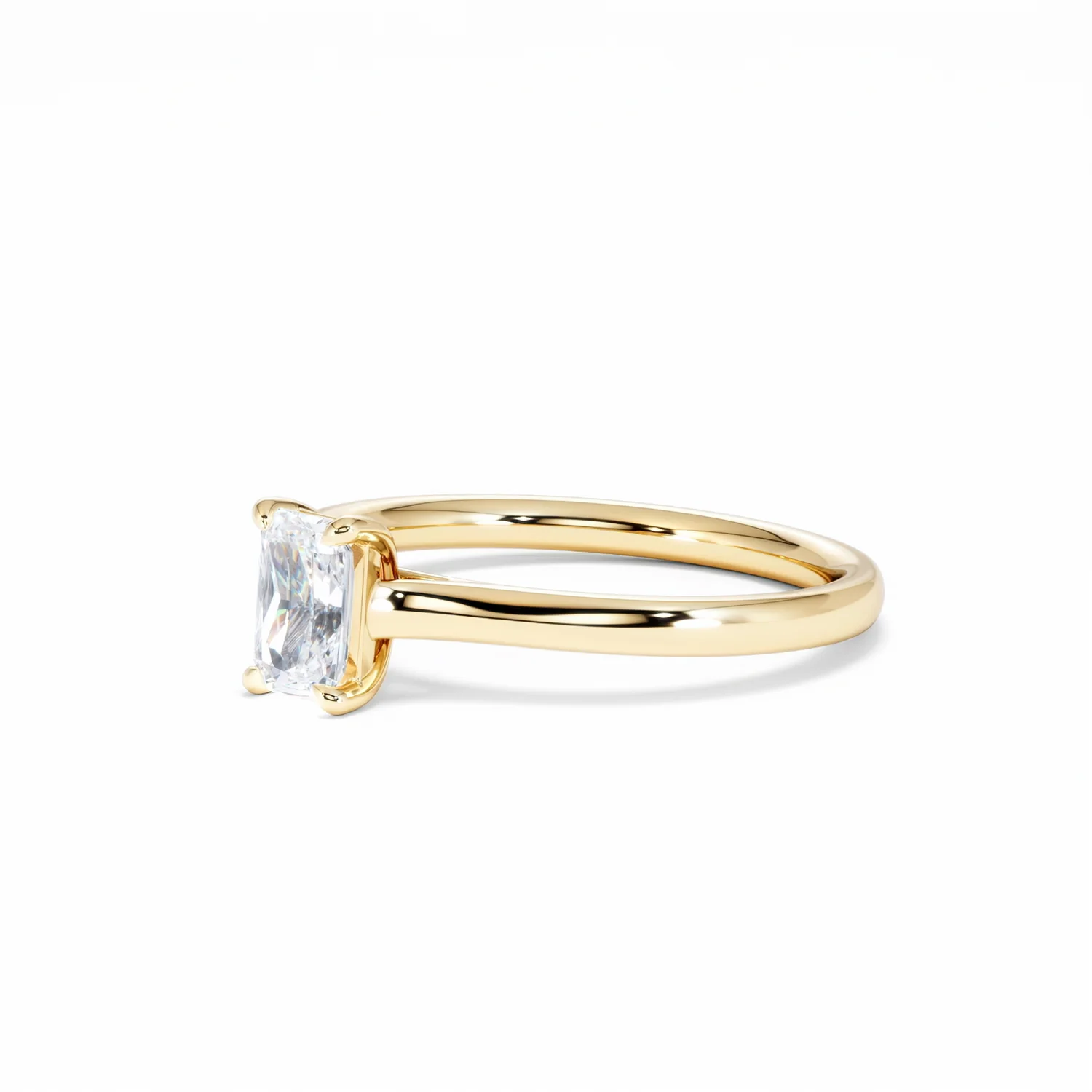 Amora Radiant 0.50ct Lab Diamond Engagement Ring F/VS1 Set in 18K Gold - Image 80