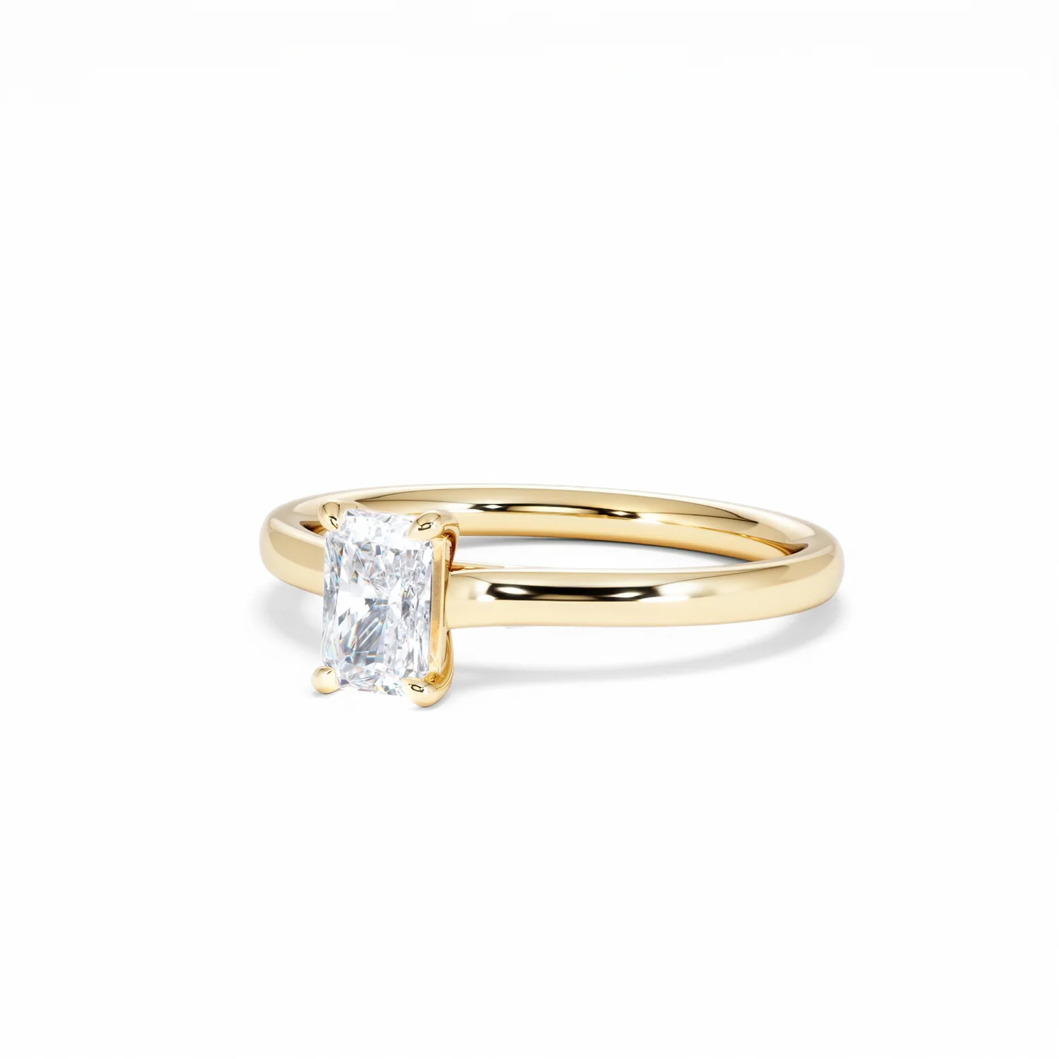 Amora Radiant 0.50ct Lab Diamond Engagement Ring F/VS1 Set in 18K Gold - Image 84