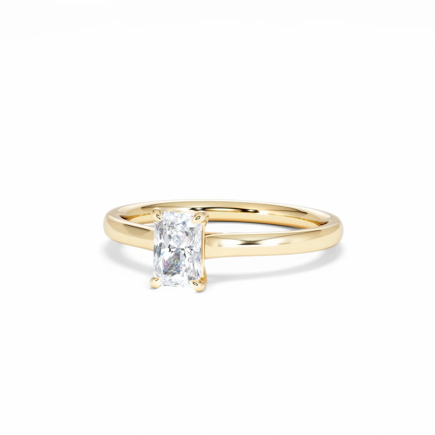 Amora Radiant 0.50ct Lab Diamond Engagement Ring F/VS1 Set in 18K Gold - Image 86