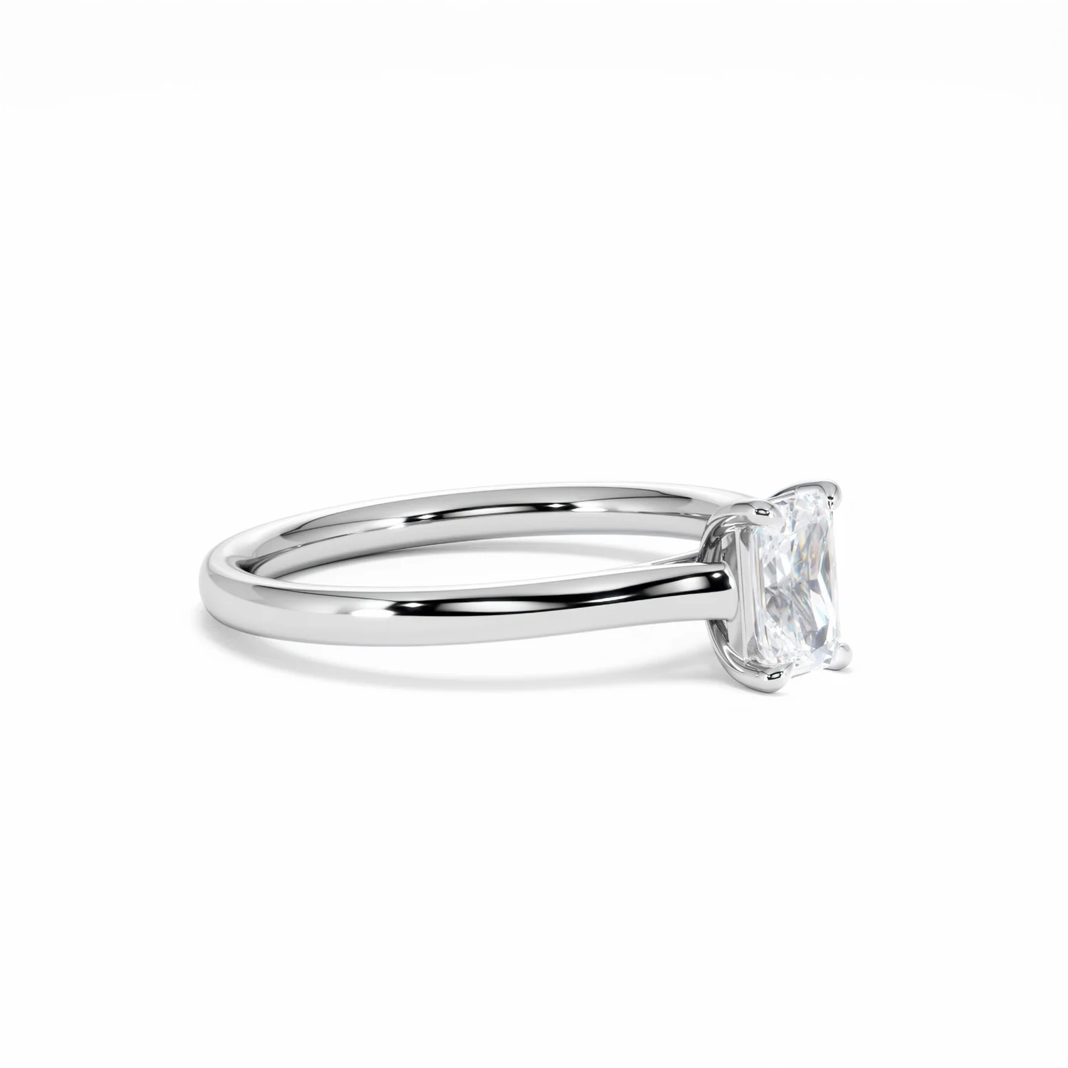 Amora Radiant 0.50ct Lab Diamond Engagement Ring F/VS1 Set in 18K White Gold - Image 21