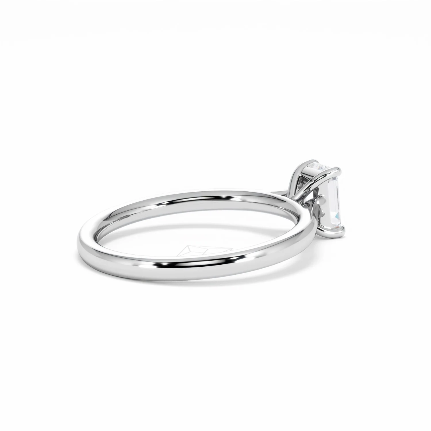 Amora Radiant 0.50ct Lab Diamond Engagement Ring F/VS1 Set in 18K White Gold - Image 37