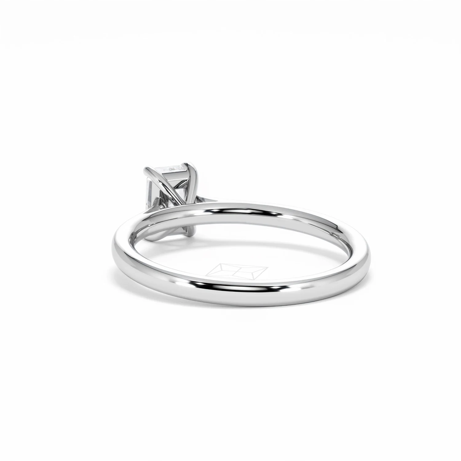 Amora Radiant 0.50ct Lab Diamond Engagement Ring F/VS1 Set in 18K White Gold - Image 56