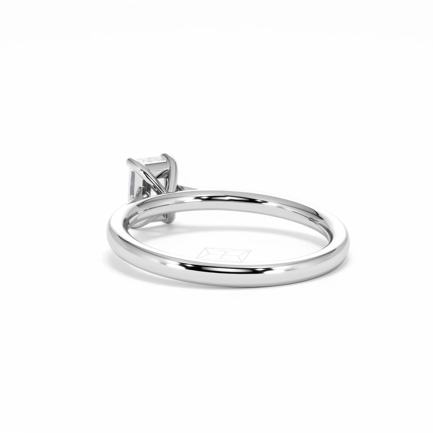 Amora Radiant 0.50ct Lab Diamond Engagement Ring F/VS1 Set in 18K White Gold - Image 57
