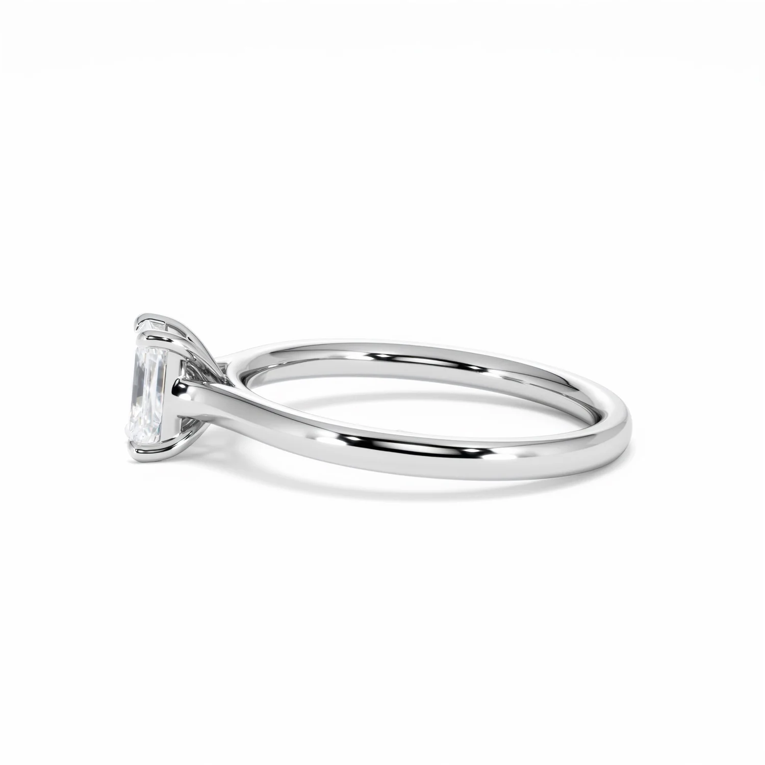 Amora Radiant 0.50ct Lab Diamond Engagement Ring F/VS1 Set in 18K White Gold - Image 71