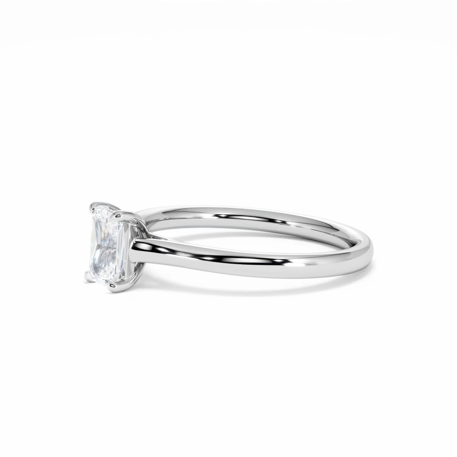 Amora Radiant 0.50ct Lab Diamond Engagement Ring F/VS1 Set in 18K White Gold - Image 77