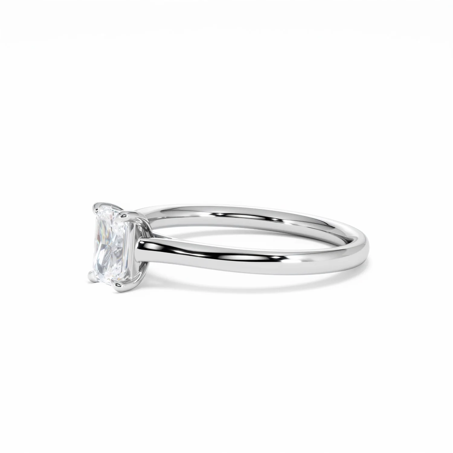 Amora Radiant 0.50ct Lab Diamond Engagement Ring F/VS1 Set in 18K White Gold - Image 78