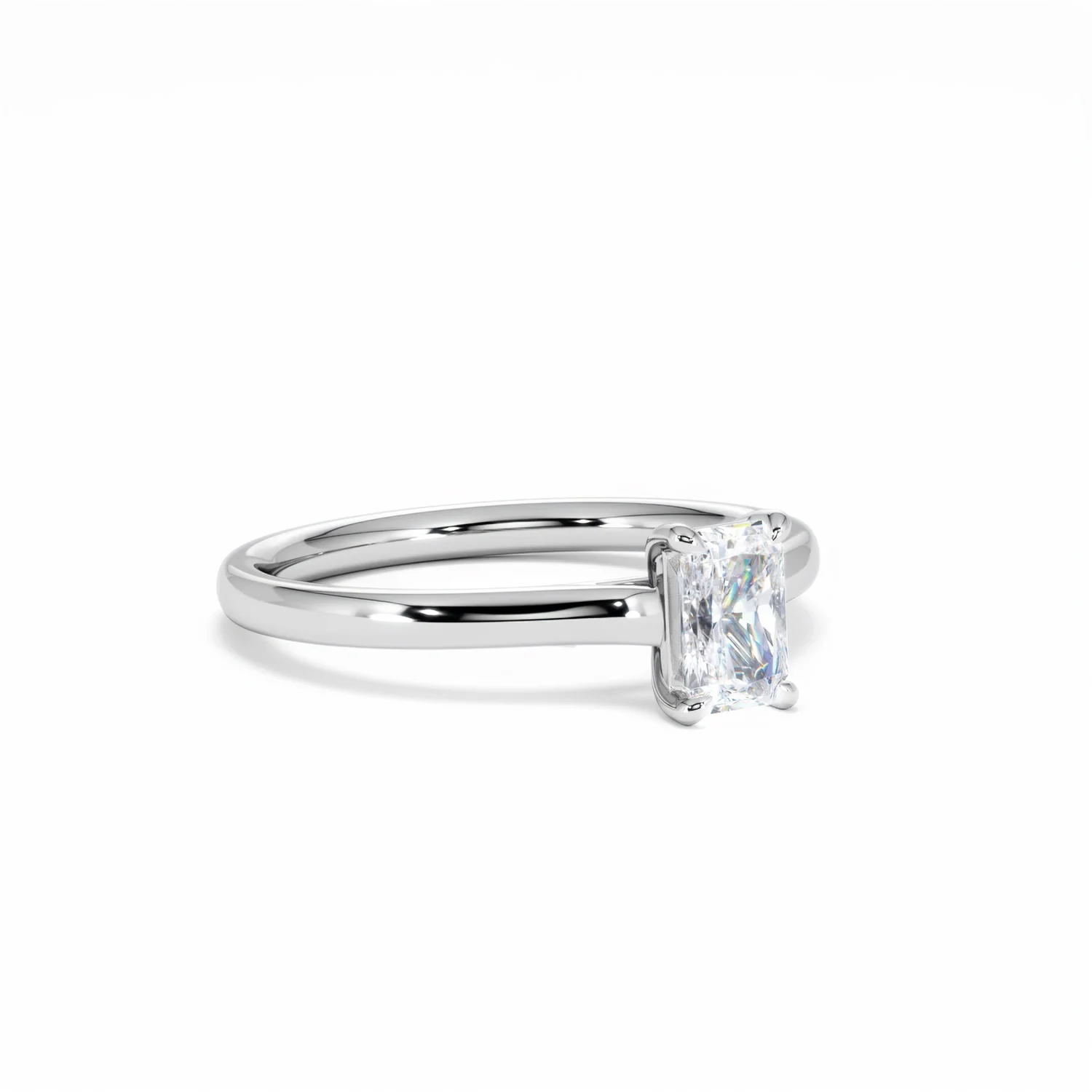 Amora Radiant 0.50ct Lab Diamond Engagement Ring F/VS1 Set in Platinum - Image 17