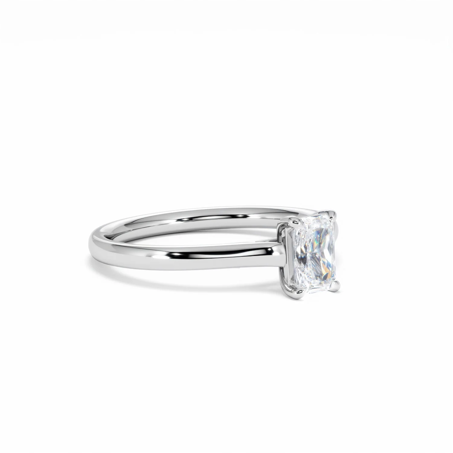 Amora Radiant 0.50ct Lab Diamond Engagement Ring F/VS1 Set in Platinum - Image 18