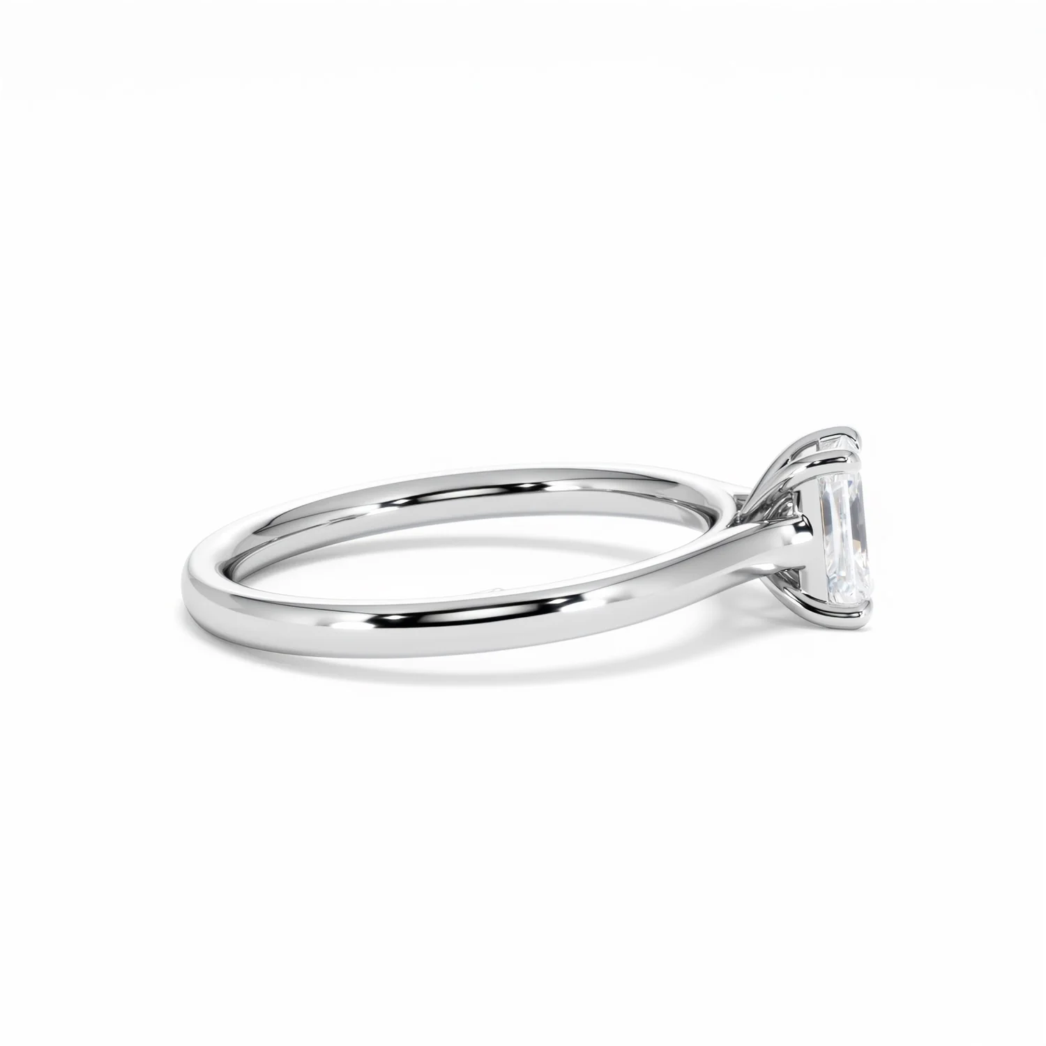 Amora Radiant 0.50ct Lab Diamond Engagement Ring F/VS1 Set in Platinum - Image 29