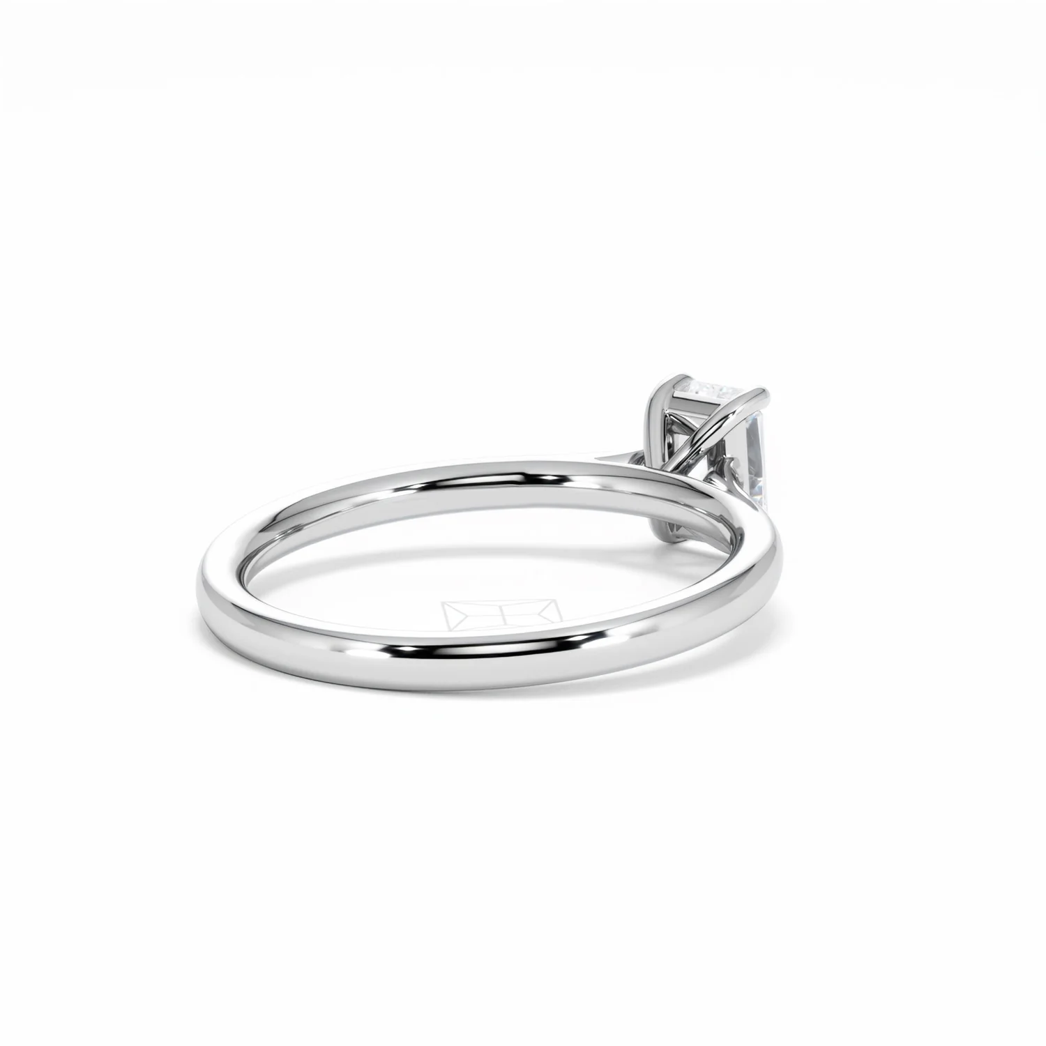 Amora Radiant 0.50ct Lab Diamond Engagement Ring F/VS1 Set in Platinum - Image 41