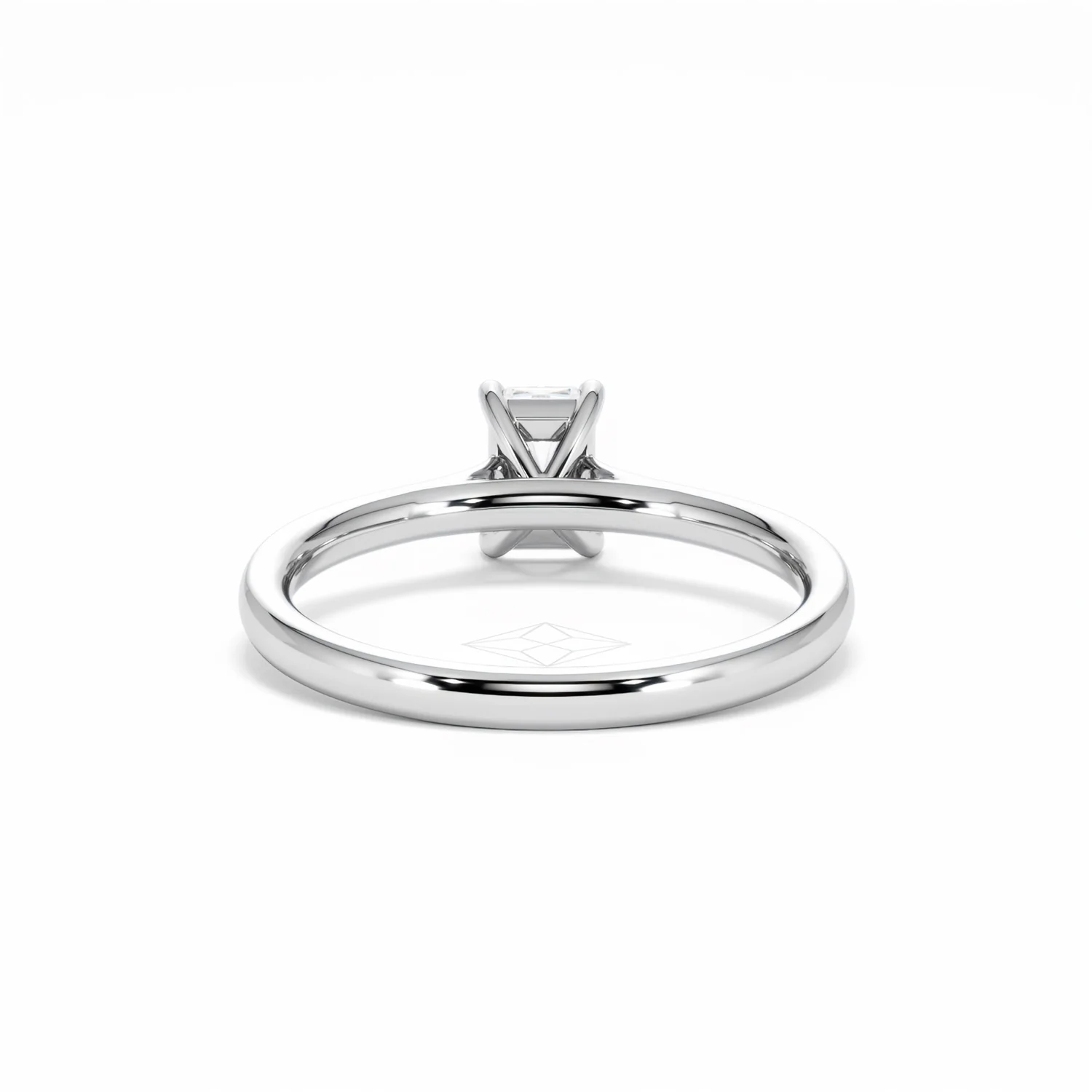 Amora Radiant 0.50ct Lab Diamond Engagement Ring F/VS1 Set in Platinum - Image 50