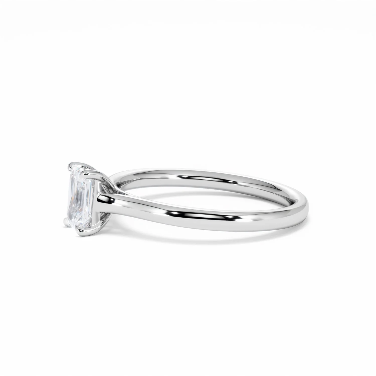 Amora Radiant 0.50ct Lab Diamond Engagement Ring F/VS1 Set in Platinum - Image 75