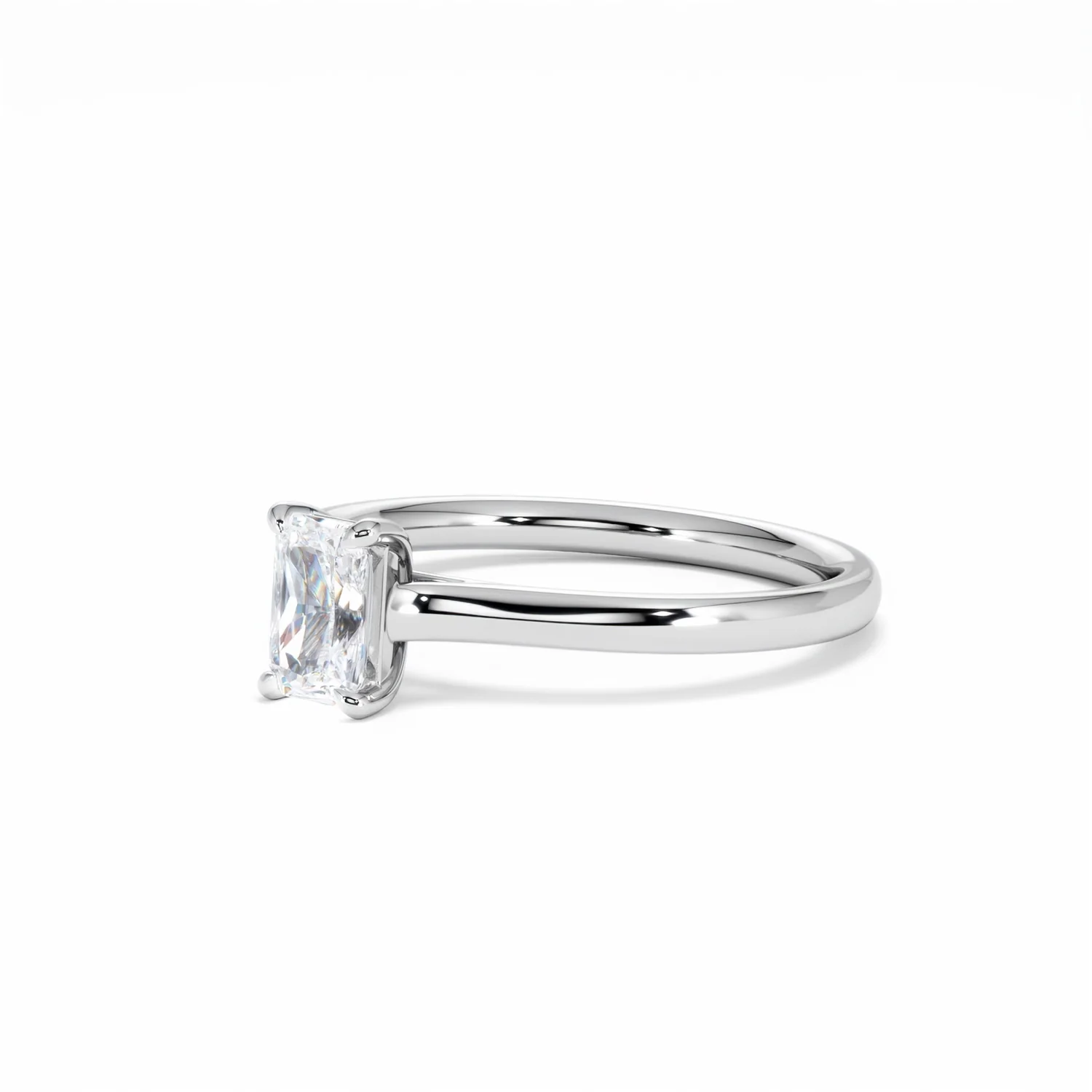 Amora Radiant 0.50ct Lab Diamond Engagement Ring F/VS1 Set in Platinum - Image 81