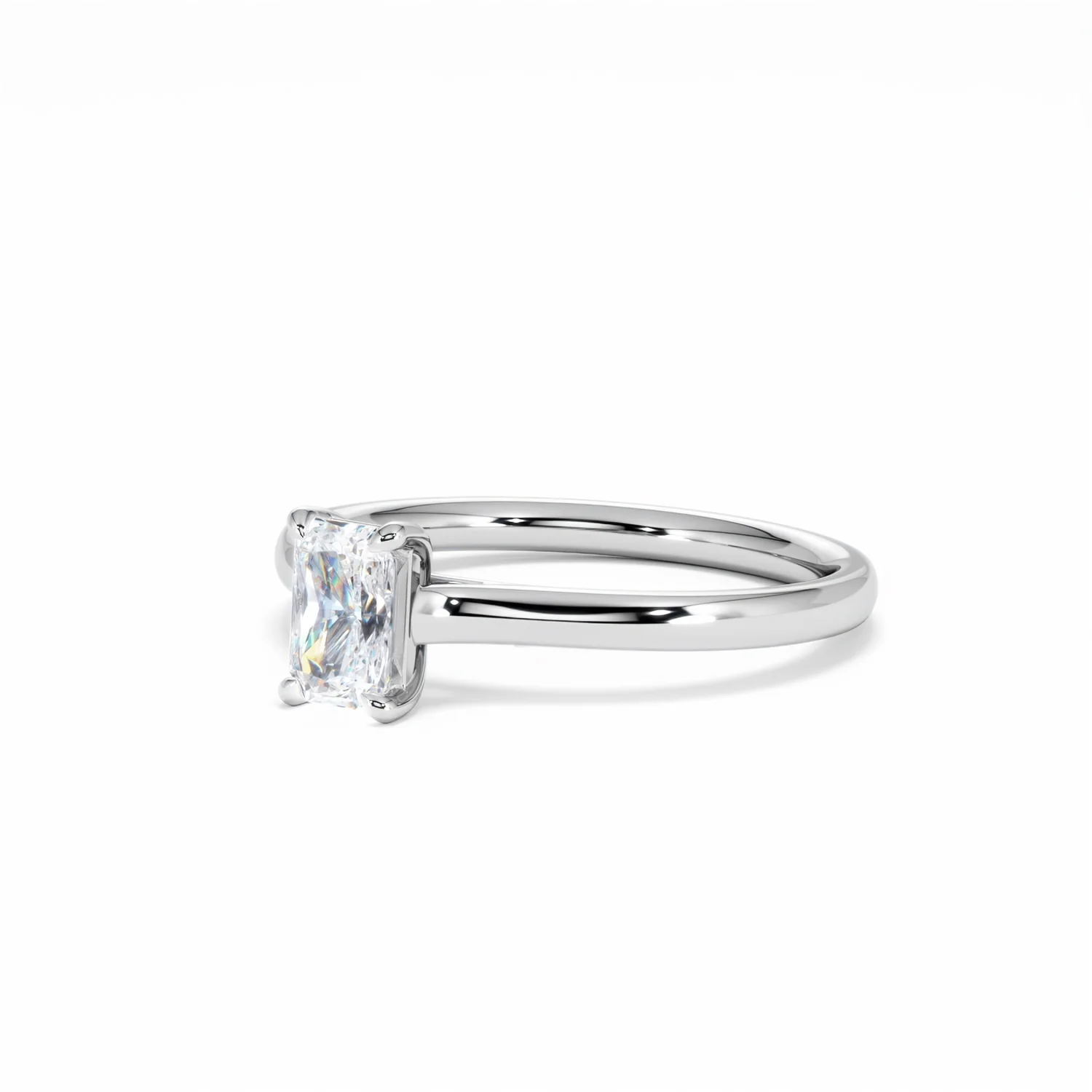 Amora Radiant 0.50ct Lab Diamond Engagement Ring F/VS1 Set in Platinum - Image 82