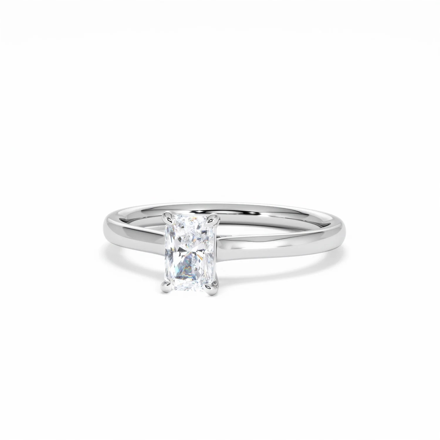 Amora Radiant 0.50ct Lab Diamond Engagement Ring F/VS1 Set in Platinum - Image 87