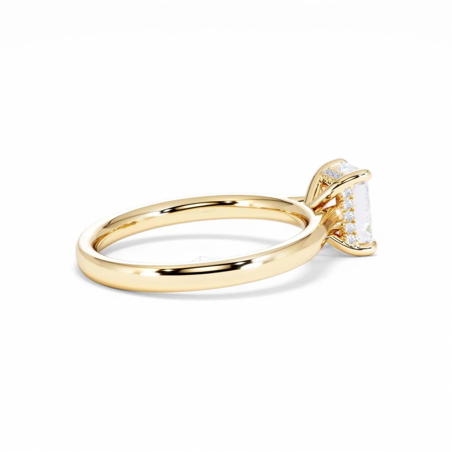 Amora Radiant 1.00ct Hidden Halo Diamond Engagement Ring G/VS1 Set in 18K Gold - Image 35