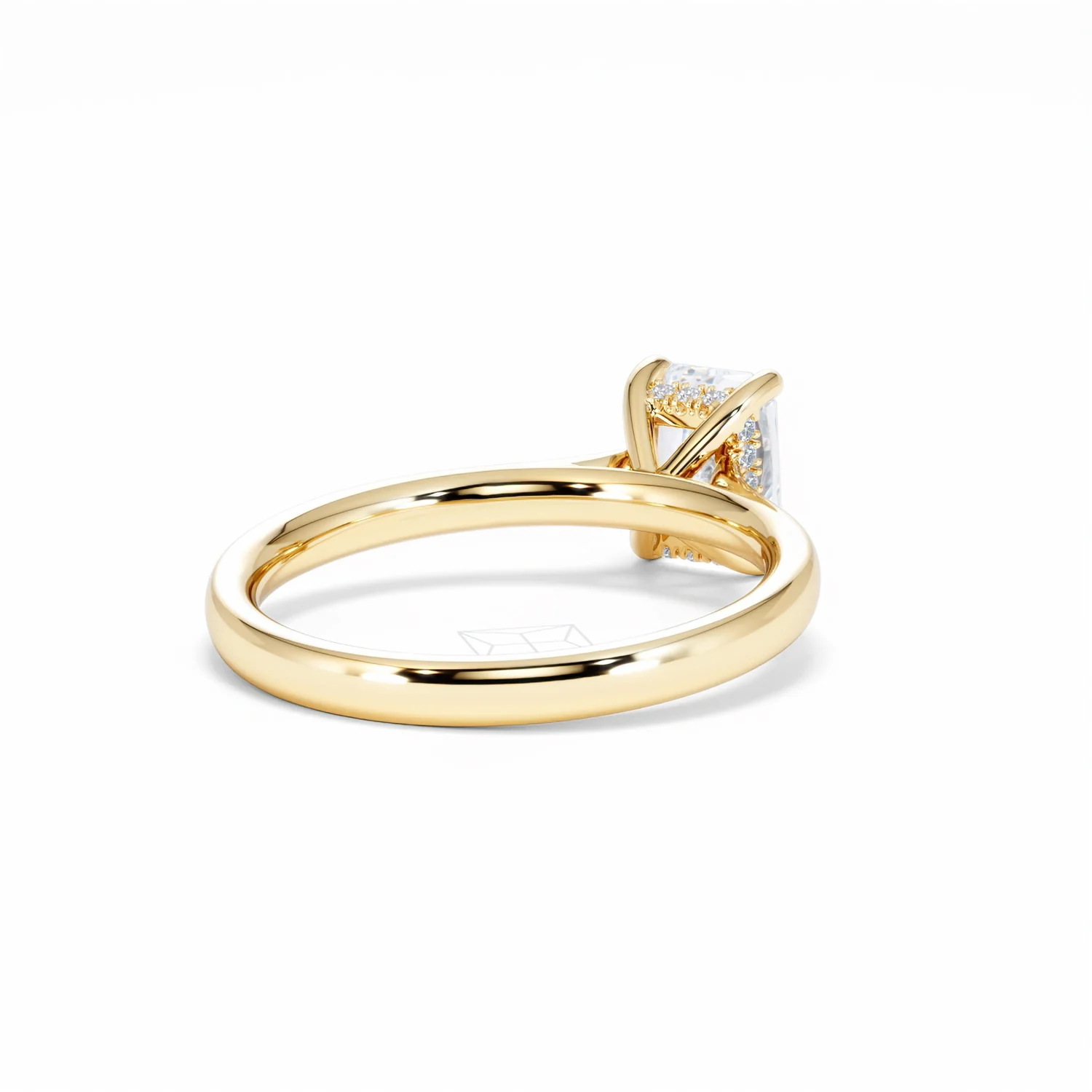 Amora Radiant 1.00ct Hidden Halo Diamond Engagement Ring G/VS1 Set in 18K Gold - Image 43