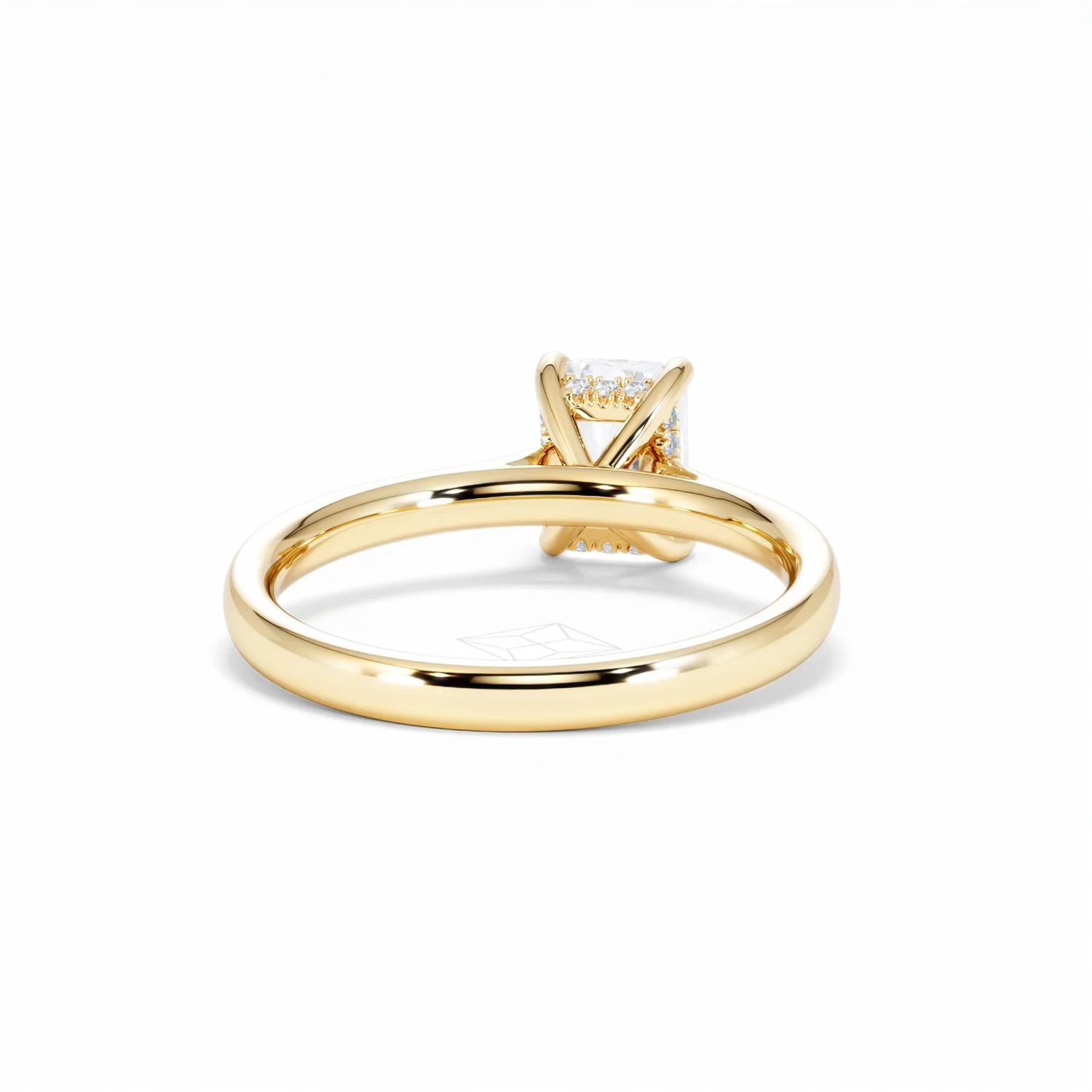 Amora Radiant 1.00ct Hidden Halo Diamond Engagement Ring G/VS1 Set in 18K Gold - Image 47
