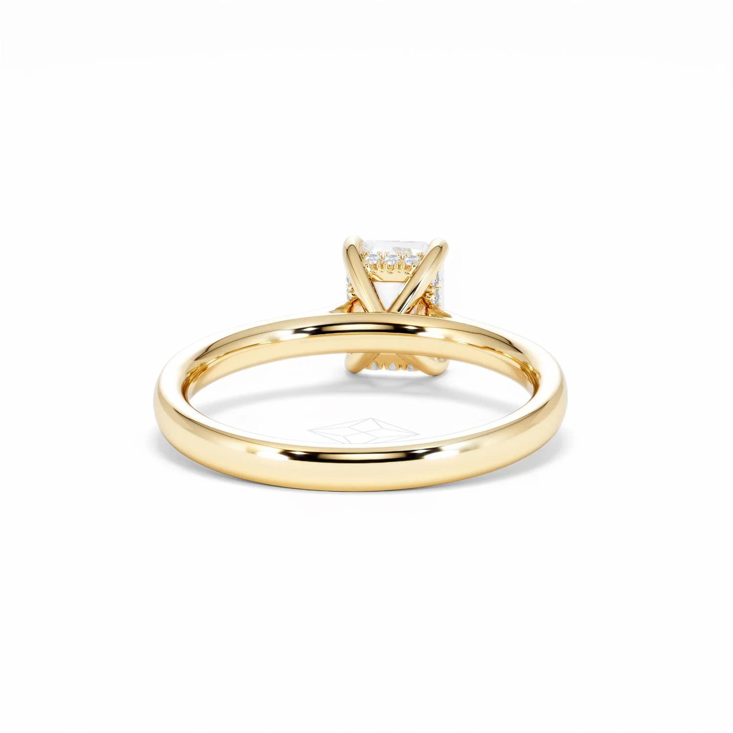 Amora Radiant 1.00ct Hidden Halo Diamond Engagement Ring G/VS1 Set in 18K Gold - Image 48