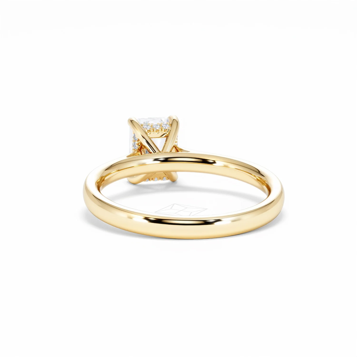 Amora Radiant 1.00ct Hidden Halo Diamond Engagement Ring G/VS1 Set in 18K Gold - Image 53