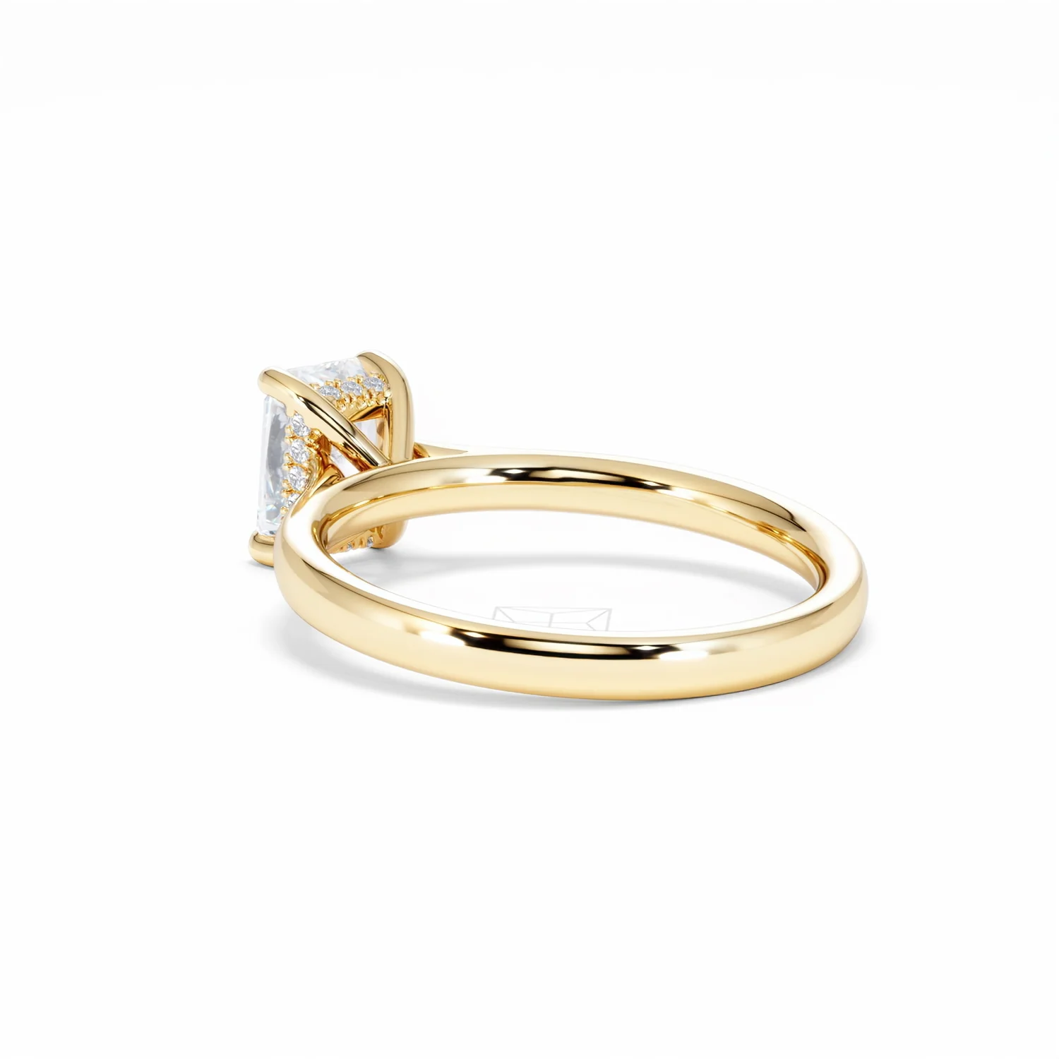 Amora Radiant 1.00ct Hidden Halo Diamond Engagement Ring G/VS1 Set in 18K Gold - Image 59