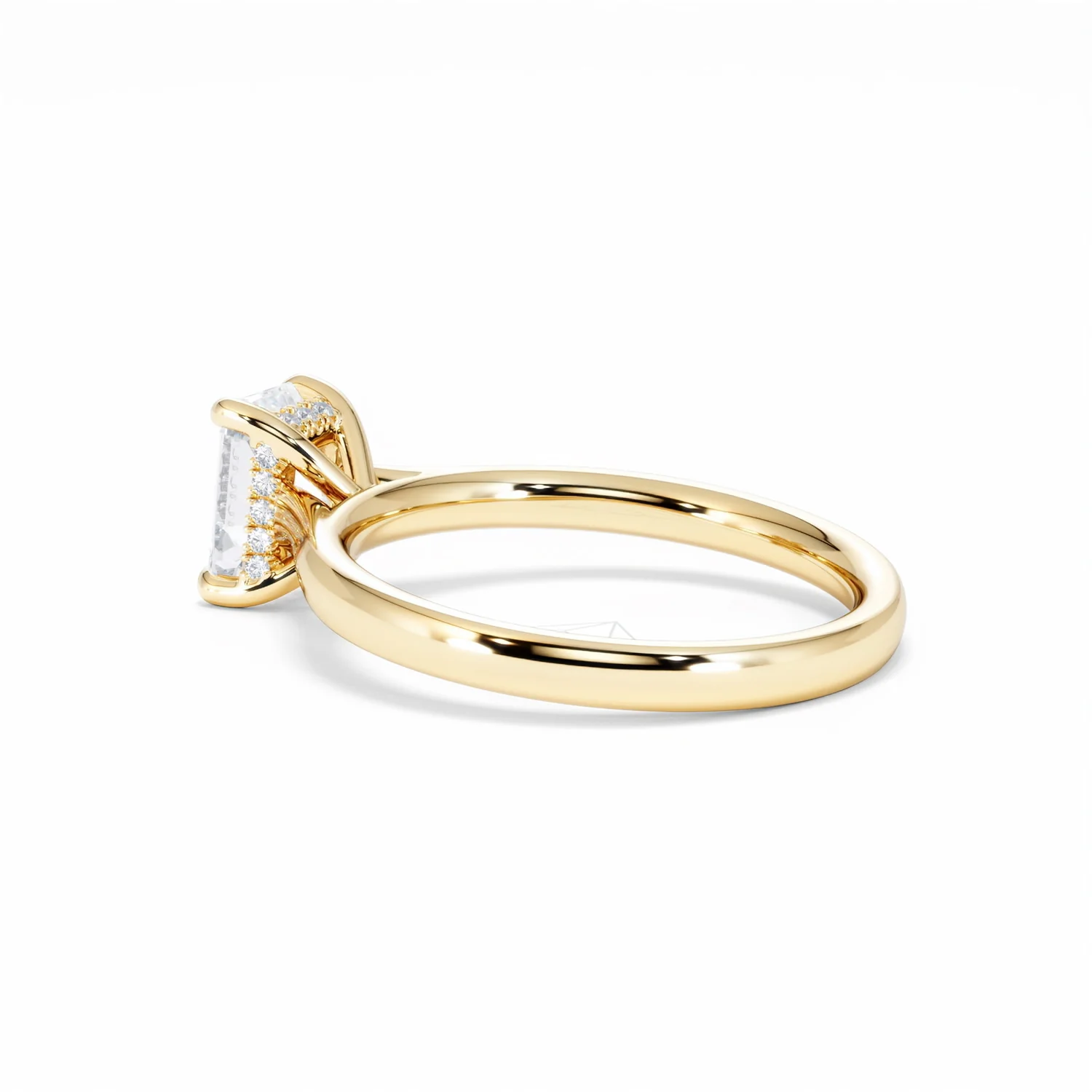 Amora Radiant 1.00ct Hidden Halo Diamond Engagement Ring G/VS1 Set in 18K Gold - Image 63