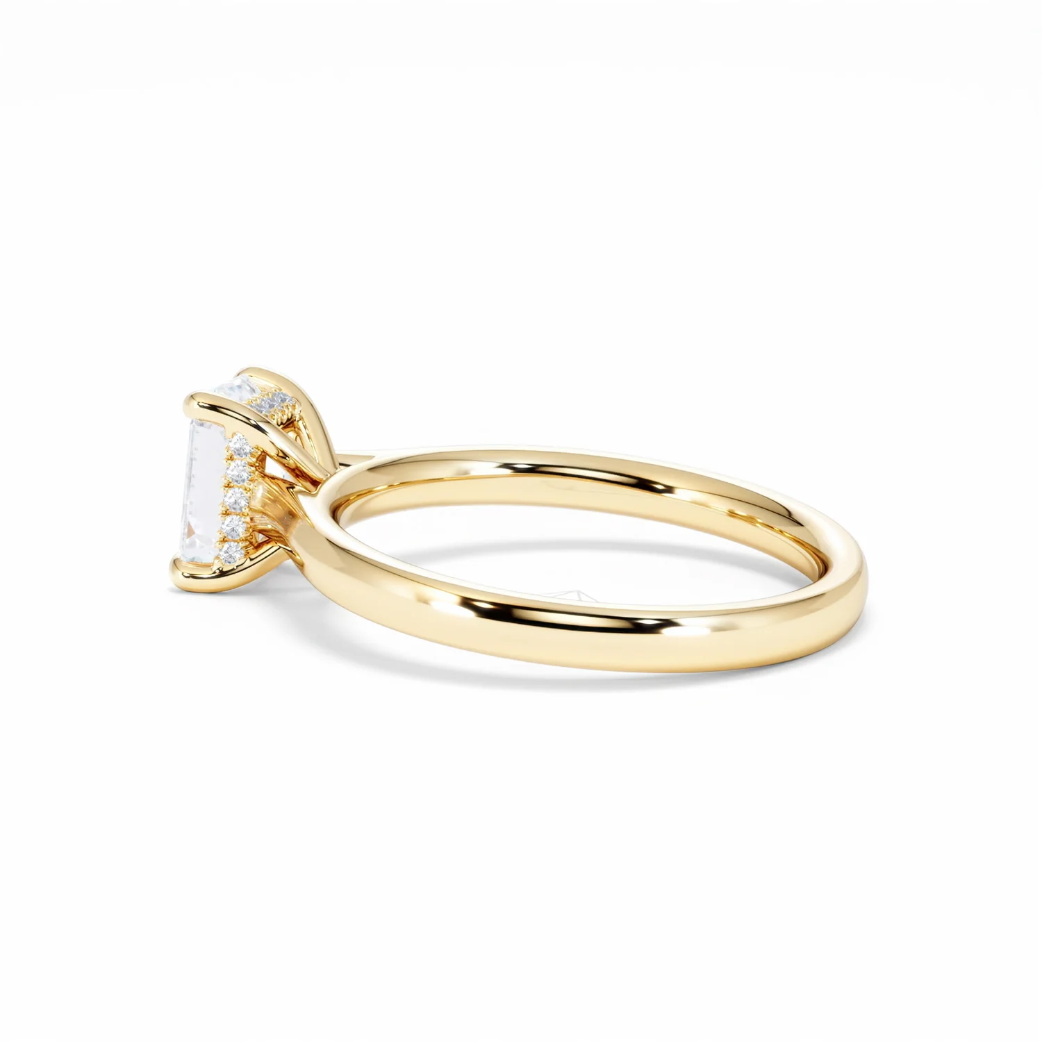 Amora Radiant 1.00ct Hidden Halo Diamond Engagement Ring G/VS1 Set in 18K Gold - Image 65