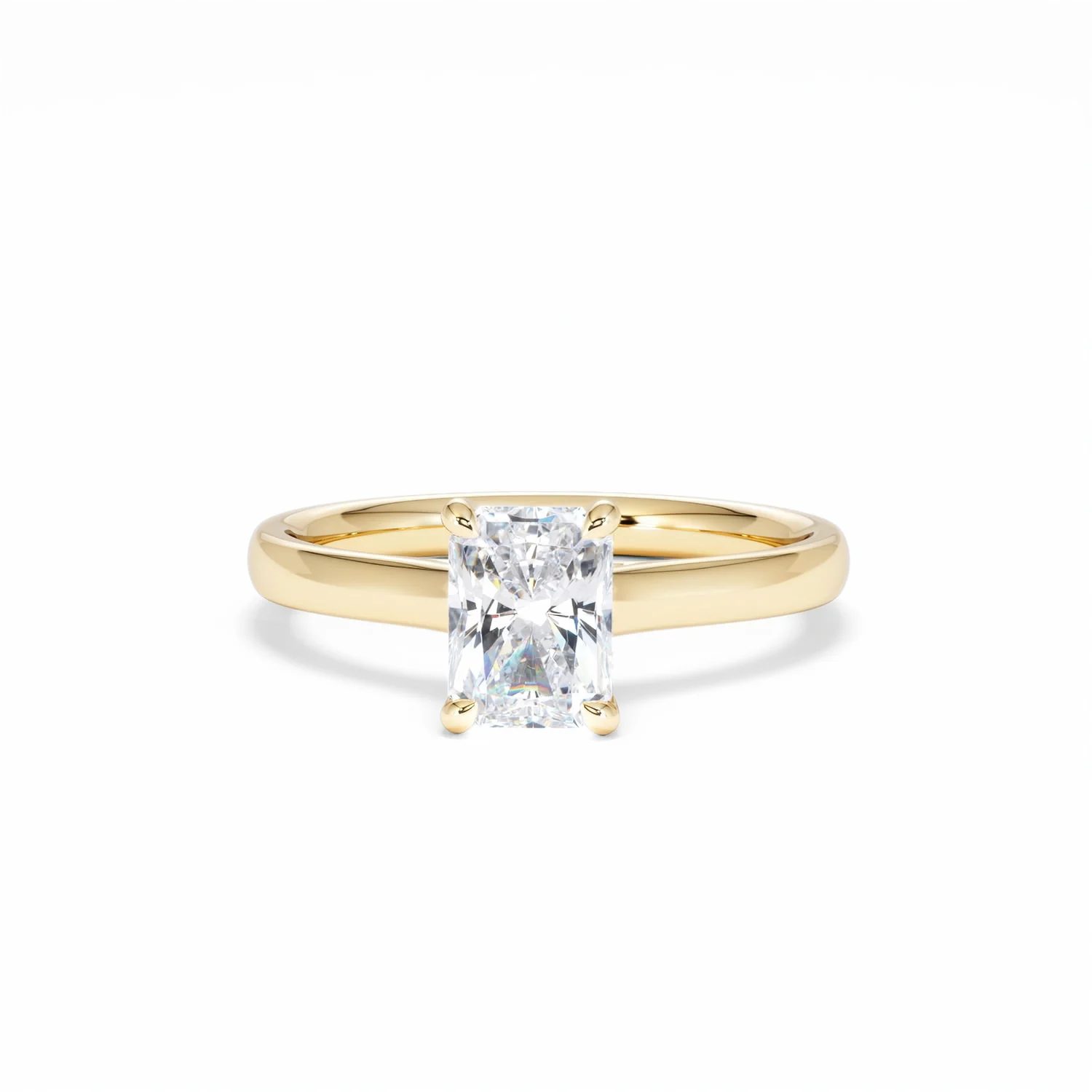 Amora Radiant 1.00ct Hidden Halo Diamond Engagement Ring G/VS1 Set in 18K Gold - Image 89