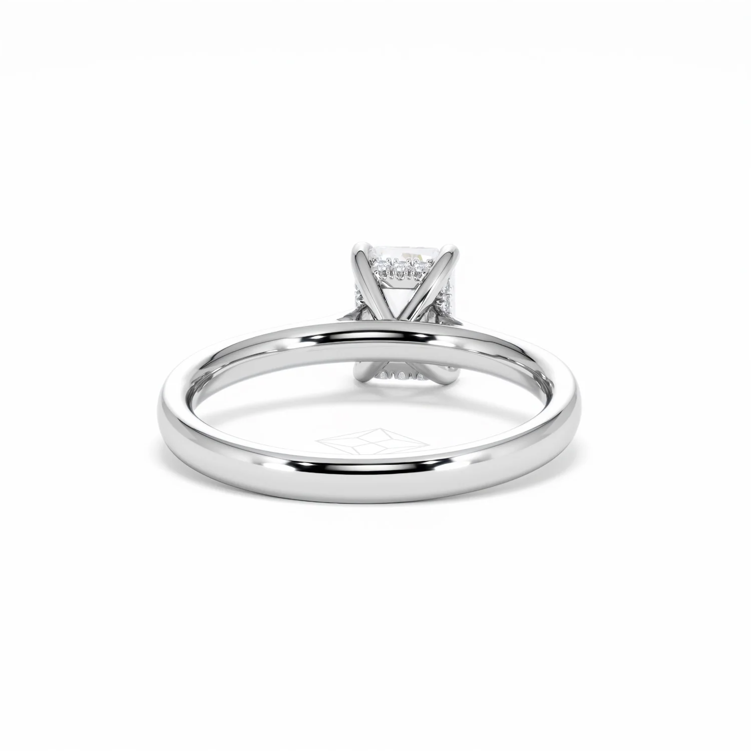 Amora Radiant 1.00ct Hidden Halo Diamond Engagement Ring G/VS1 Set in Platinum - Image 48