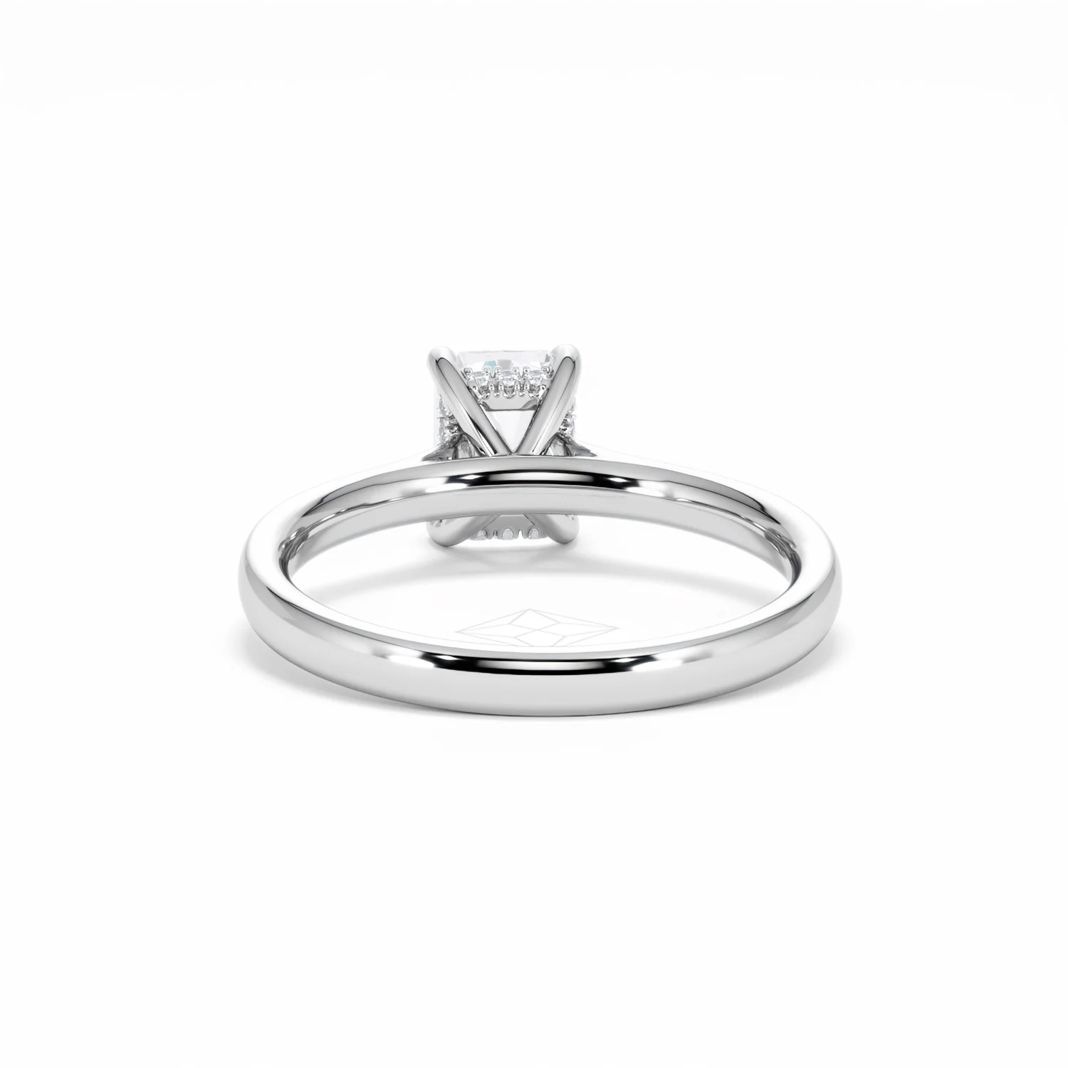 Amora Radiant 1.00ct Hidden Halo Diamond Engagement Ring G/VS1 Set in Platinum - Image 51