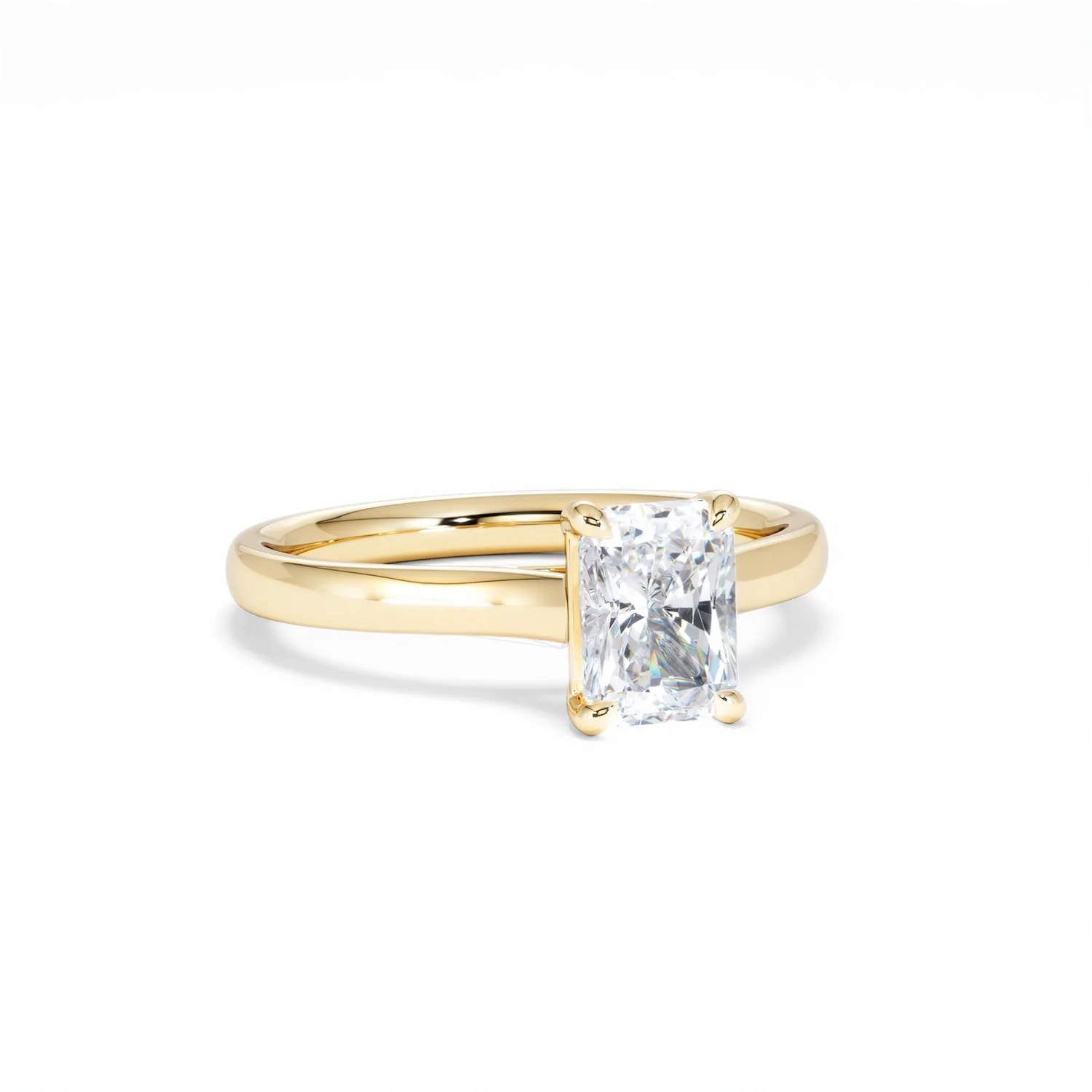 Amora Radiant 1.00ct Lab Diamond Engagement Ring F/VS1 Set in 18K Gold - Image 13