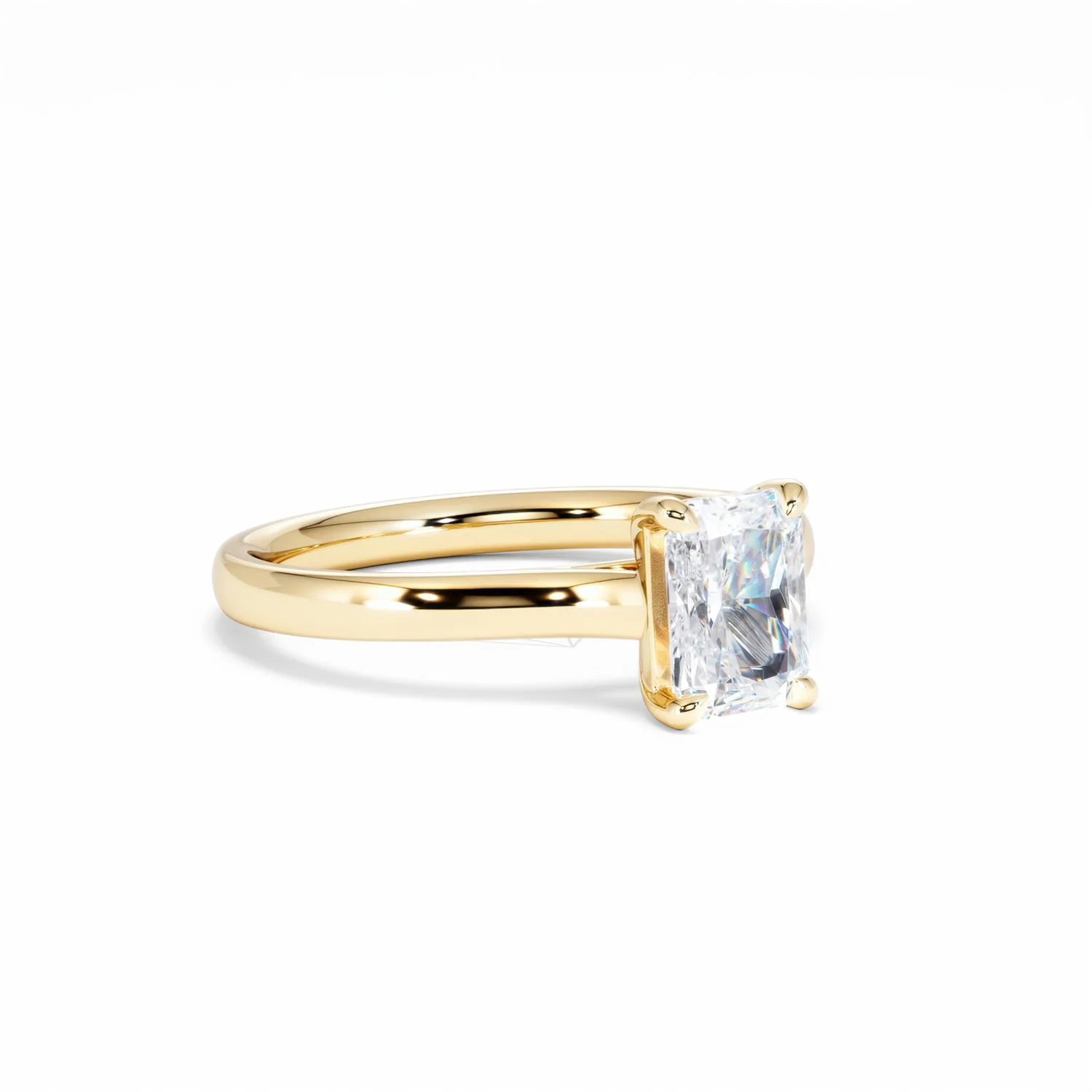 Amora Radiant 1.00ct Lab Diamond Engagement Ring F/VS1 Set in 18K Gold - Image 16