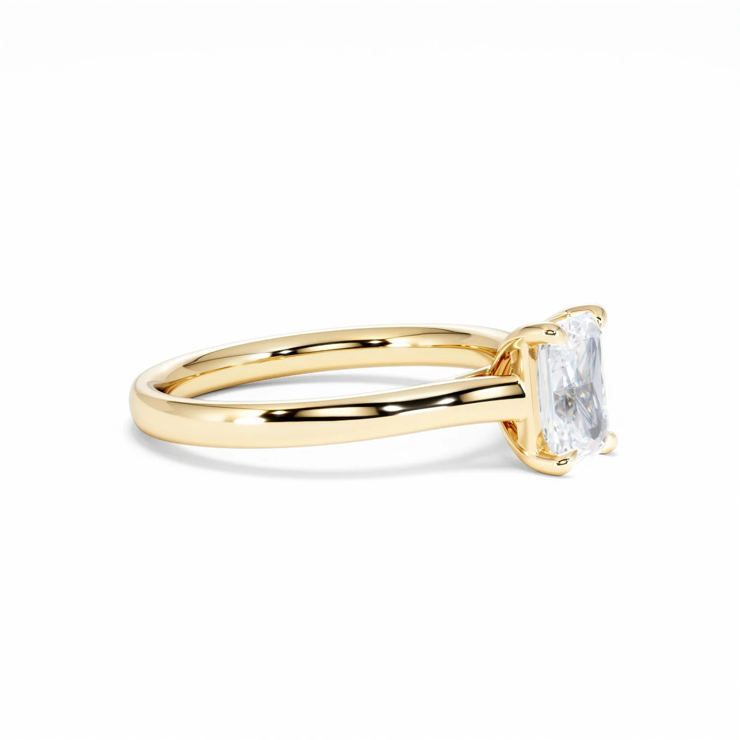 Amora Radiant 1.00ct Lab Diamond Engagement Ring F/VS1 Set in 18K Gold - Image 22