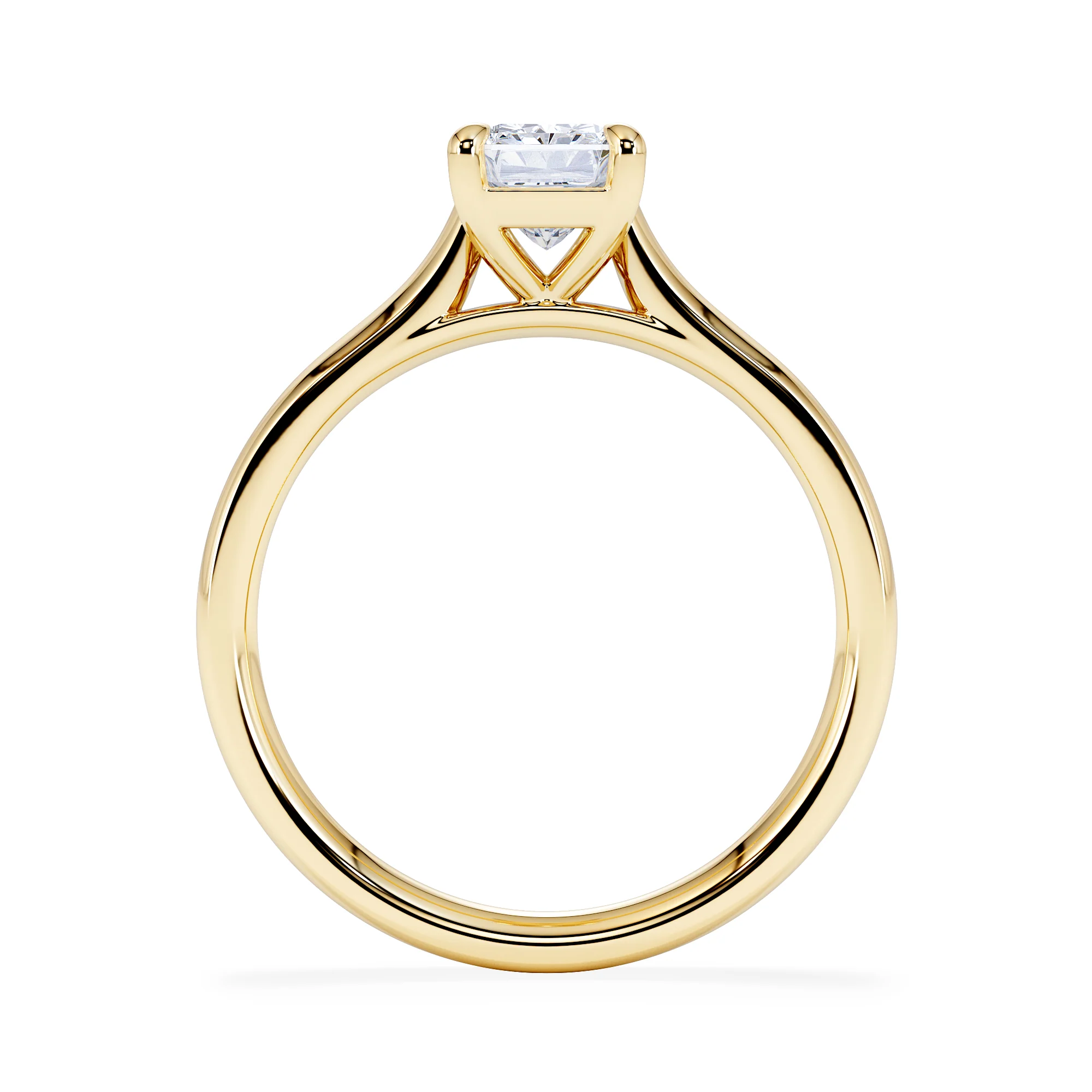 Amora Radiant 1.00ct Lab Diamond Engagement Ring F/VS1 Set in 18K Gold - Image 3