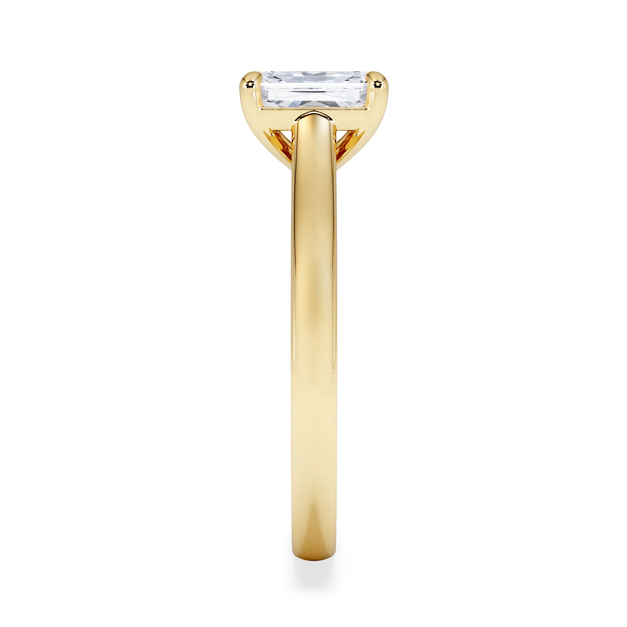 Amora Radiant 1.00ct Lab Diamond Engagement Ring F/VS1 Set in 18K Gold - Image 4