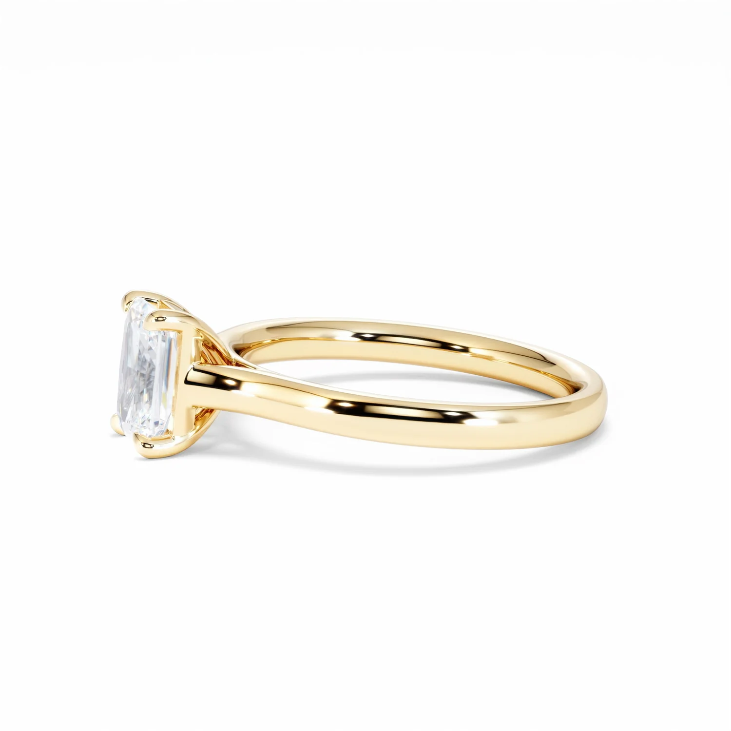 Amora Radiant 1.00ct Lab Diamond Engagement Ring F/VS1 Set in 18K Gold - Image 73