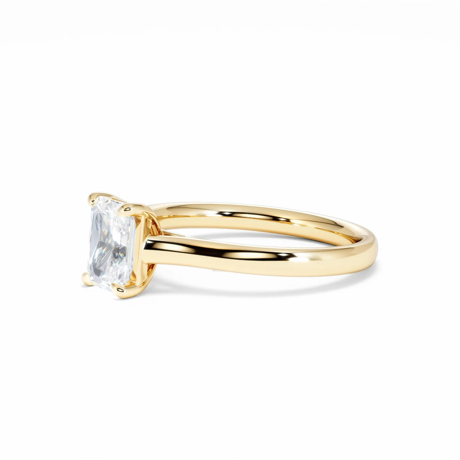 Amora Radiant 1.00ct Lab Diamond Engagement Ring F/VS1 Set in 18K Gold - Image 77