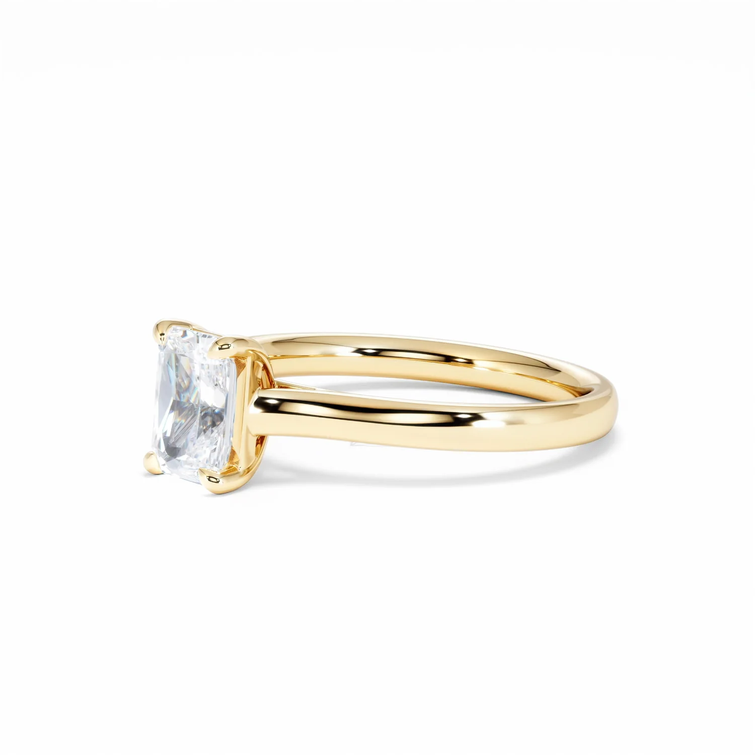 Amora Radiant 1.00ct Lab Diamond Engagement Ring F/VS1 Set in 18K Gold - Image 78
