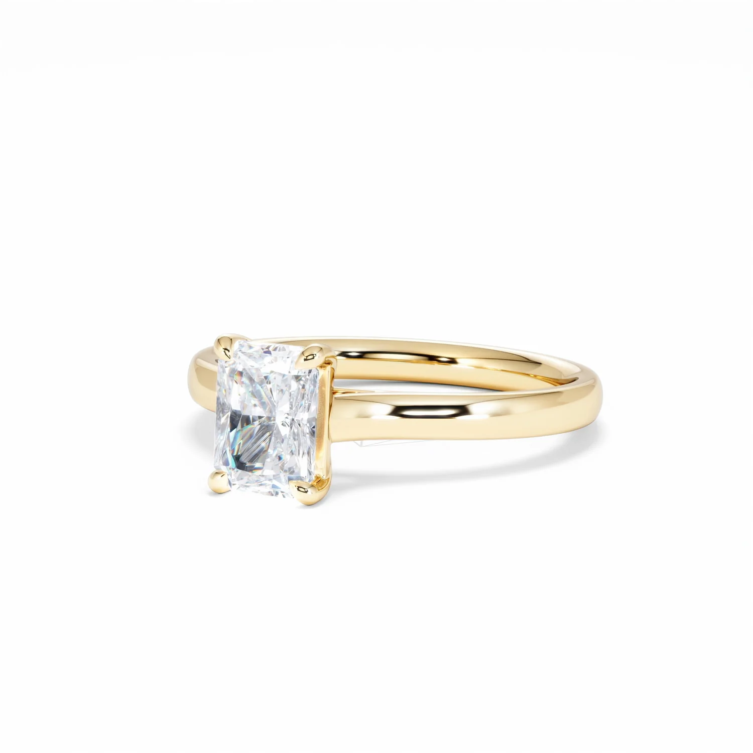 Amora Radiant 1.00ct Lab Diamond Engagement Ring F/VS1 Set in 18K Gold - Image 83