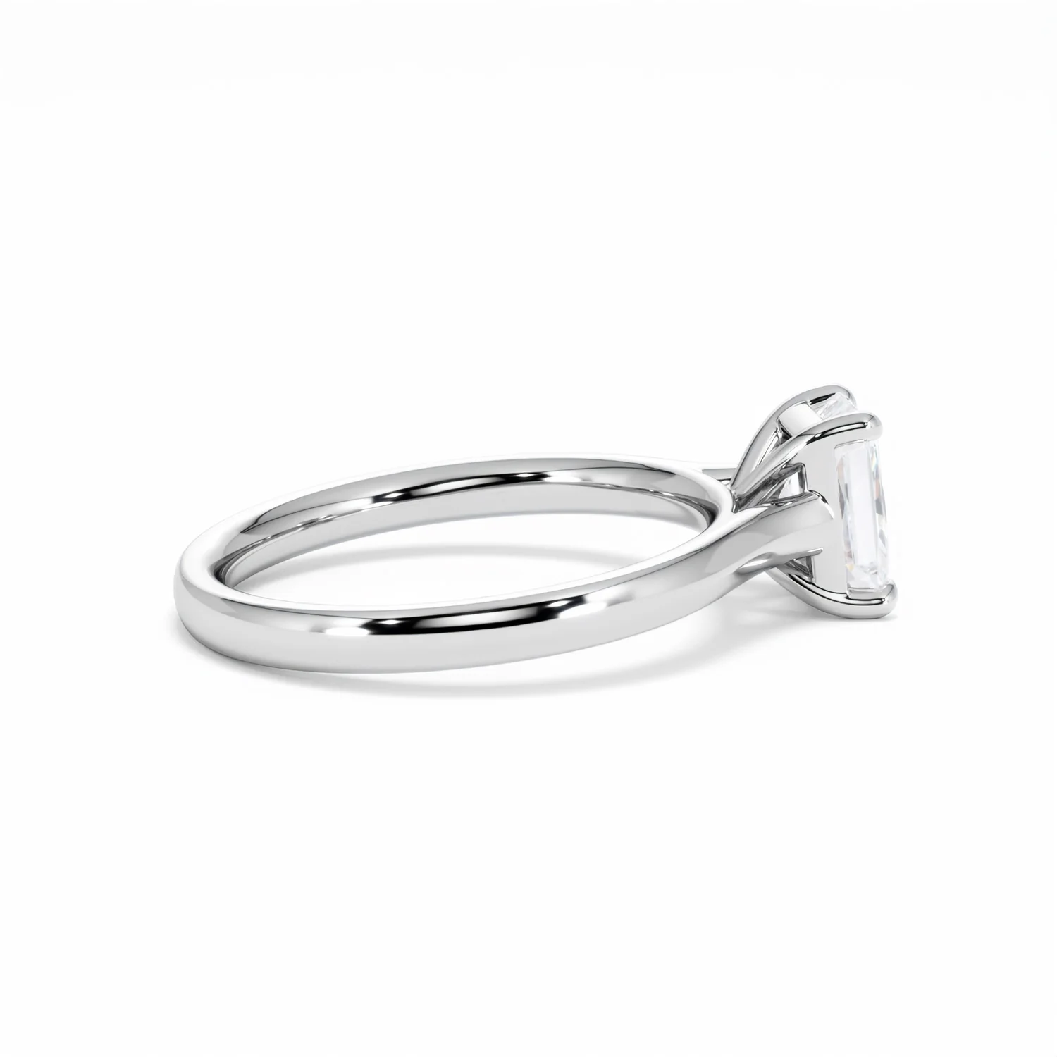 Amora Radiant 1.00ct Lab Diamond Engagement Ring F/VS1 Set in 18K White Gold - Image 32