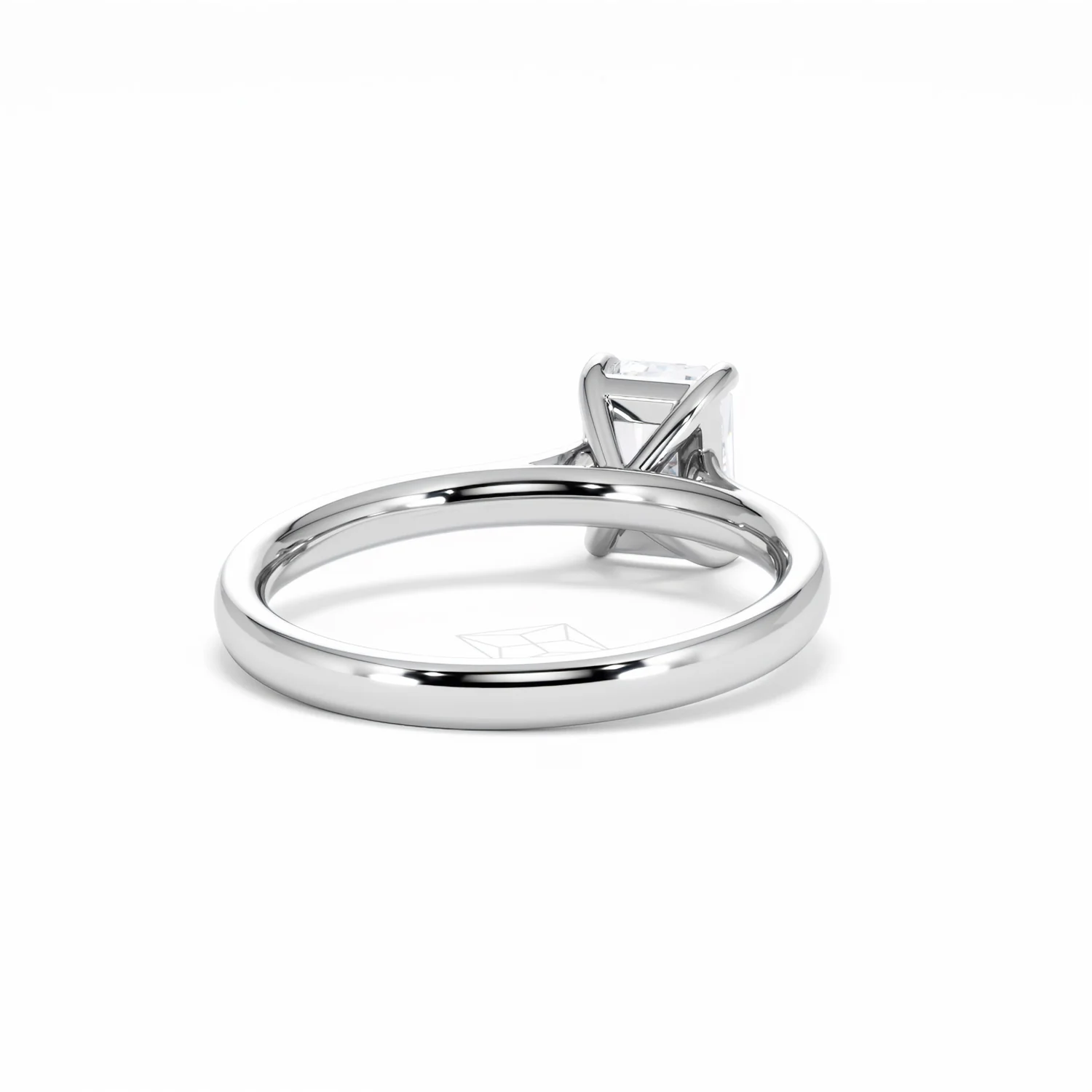 Amora Radiant 1.00ct Lab Diamond Engagement Ring F/VS1 Set in 18K White Gold - Image 45