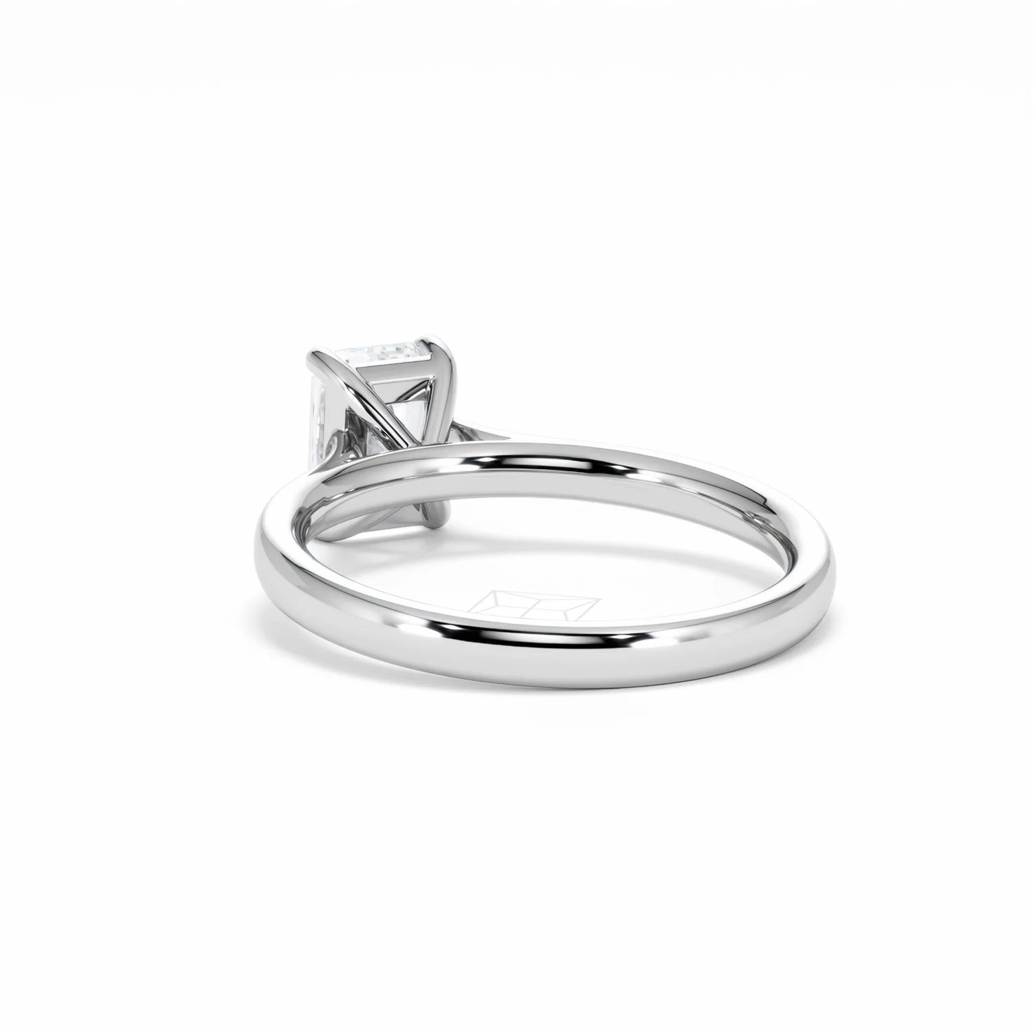 Amora Radiant 1.00ct Lab Diamond Engagement Ring F/VS1 Set in 18K White Gold - Image 56