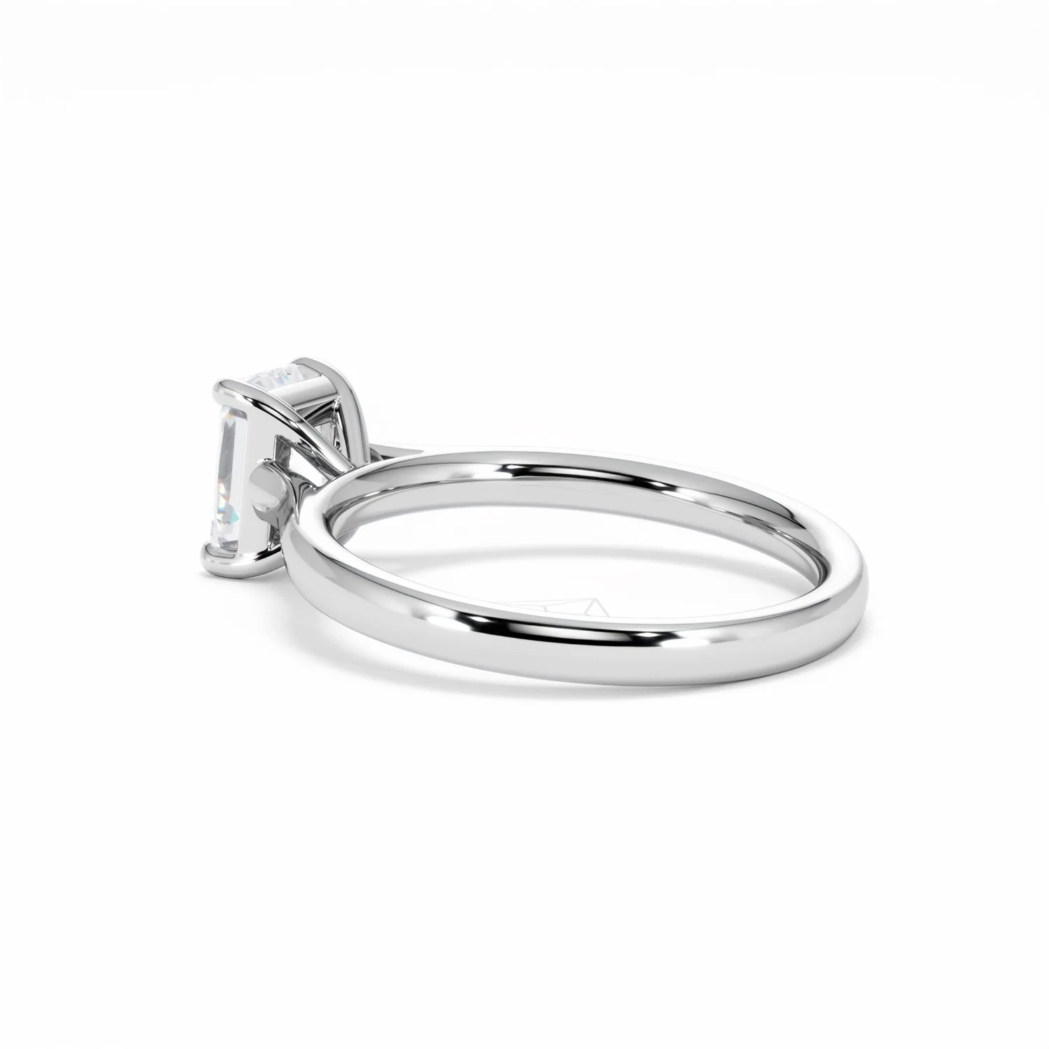 Amora Radiant 1.00ct Lab Diamond Engagement Ring F/VS1 Set in 18K White Gold - Image 62