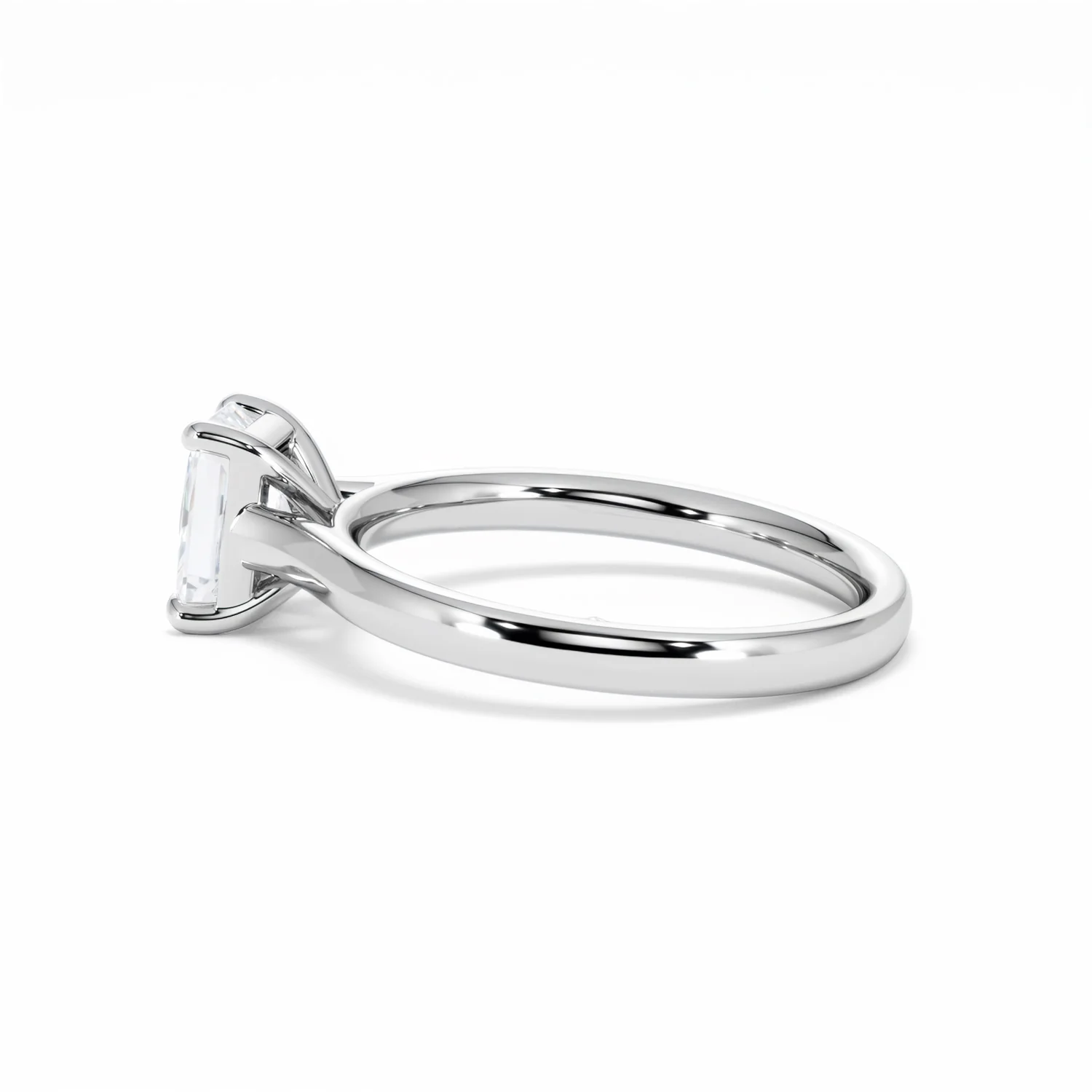 Amora Radiant 1.00ct Lab Diamond Engagement Ring F/VS1 Set in 18K White Gold - Image 67